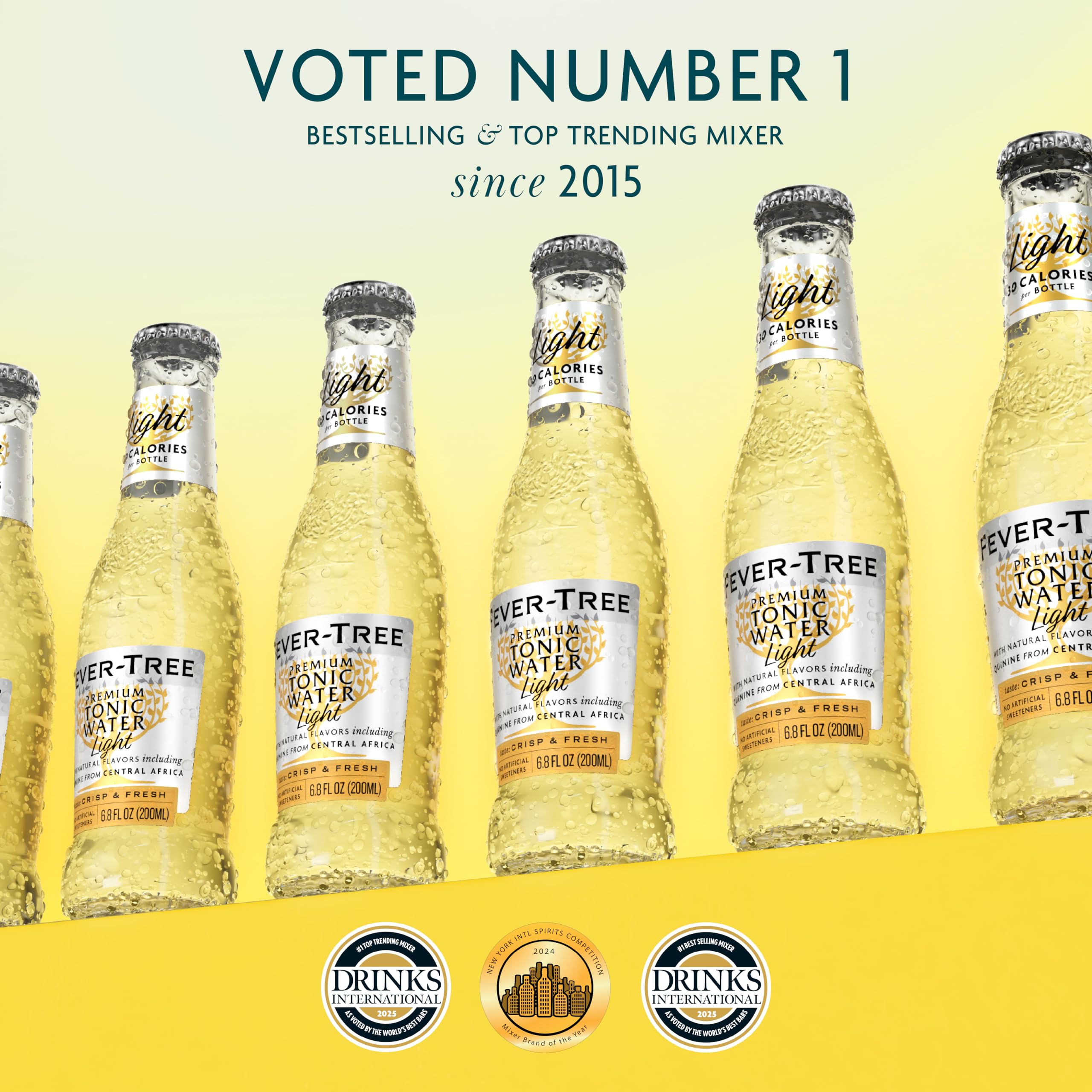Fever Tree Tonic Water - Premium Quality Mixer - Refreshing Beverage for Cocktails & Mocktails. Naturally Sourced Ingredients, No Artificial Sweeteners or Colors - 150 ML Cans - Pack of 24
