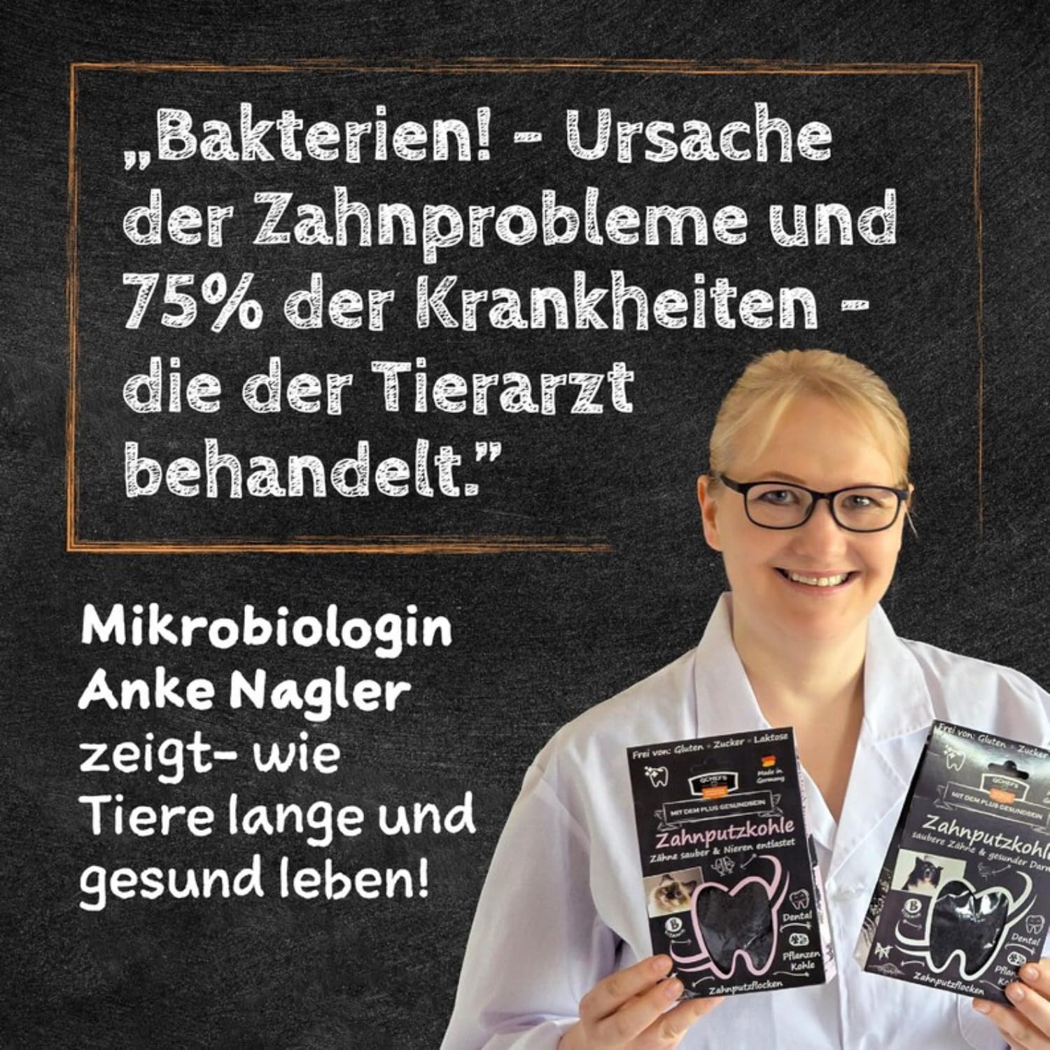 QCHEFS 2er Pack Großpackung Papie Zahnputzflocken für große Hunde - Zahnpflege Hund, ohne Dentalspray für Hunde, Zahnsteinentferner & Mundgeruch Kontrolle, Ideal für Hunde von der Schleckmatte