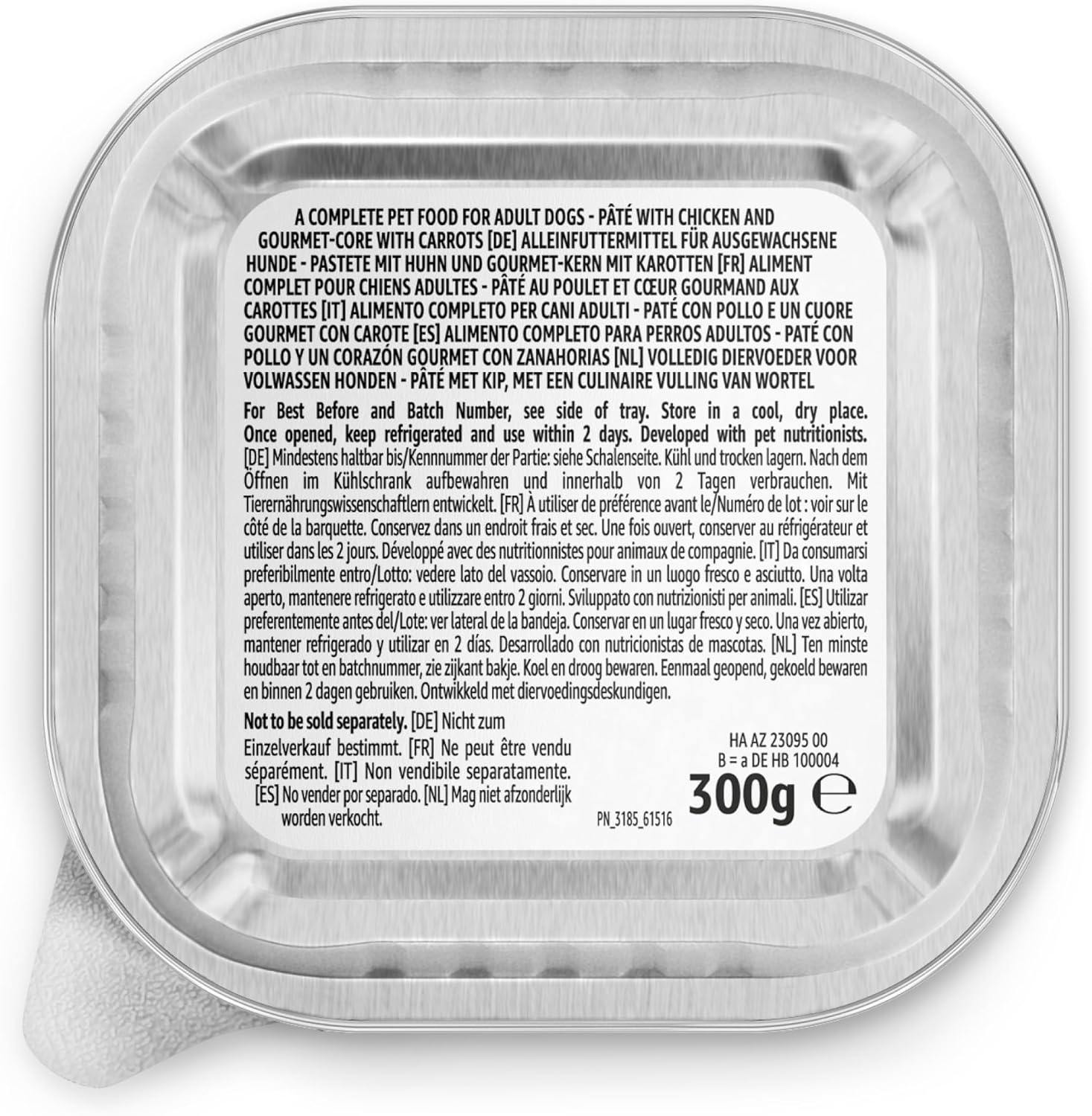 by Amazon Nassfutter für Hunde, Pastete Gemischt, 300g, 20er-Pack