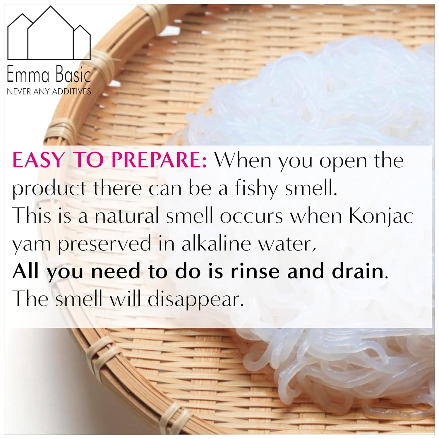 Emma Basic - Shirataki Konjak Nudeln 12x270g | Vegan | Gluten-frei