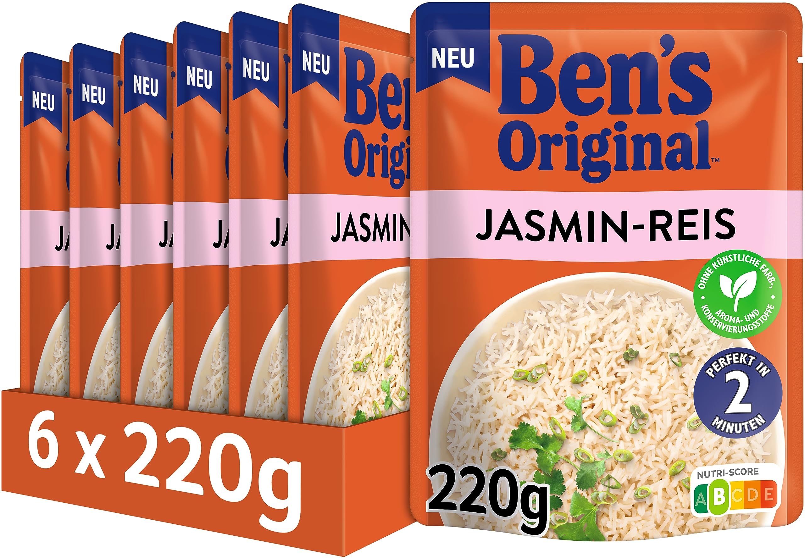 BEN'S ORIGINAL™ Express Reis Basmati 6 x 220g