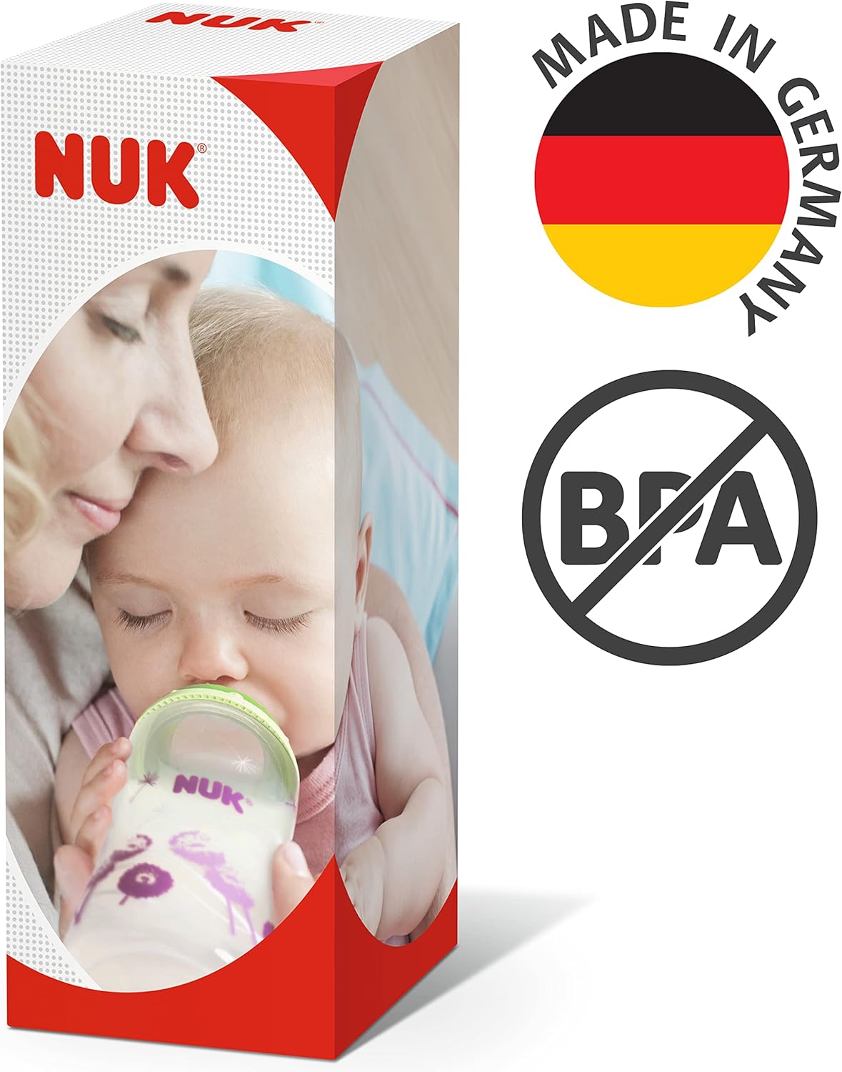NUK Kiddy Cup Night Trinkbecher für Kleinkinder | 12+ Monate | 300 ml | Auslaufsicheres, verstärktes Mundstück | Leuchtet im Dunkeln | Clip & Schutzkappe | BPA-frei | Blau