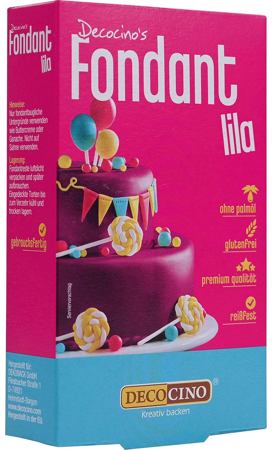 Decocino Fondant, Weiss, 250 g (1er Pack)