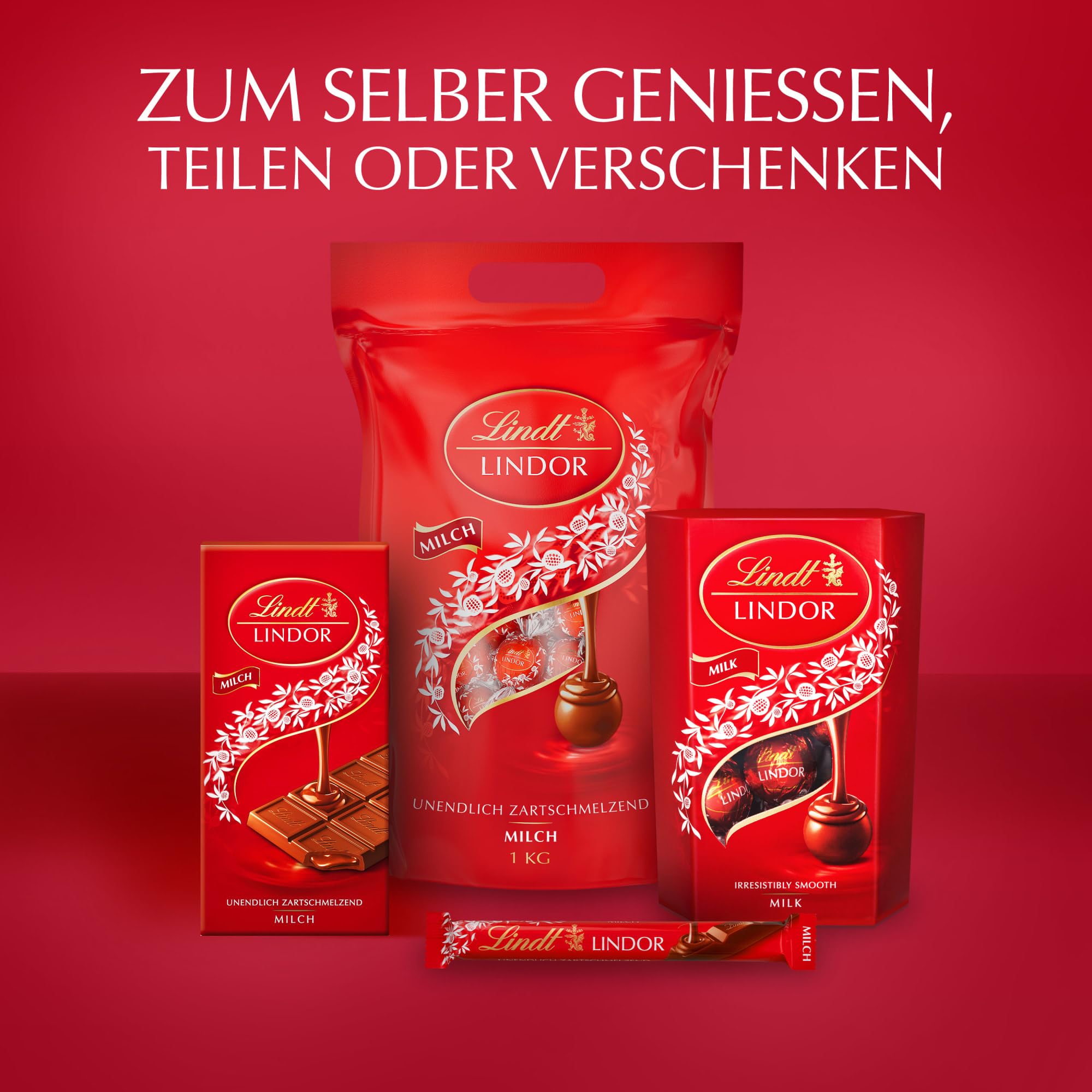 Lindt LINDOR Schokoladen Kugeln Extra Dunkel | ca. 80 Kugeln Edelbitterschokolade feinherb | dunkle Schokolade mit 70% Kakao | Großpackung, Pralinen-Geschenk | 1kg (1er Pack)