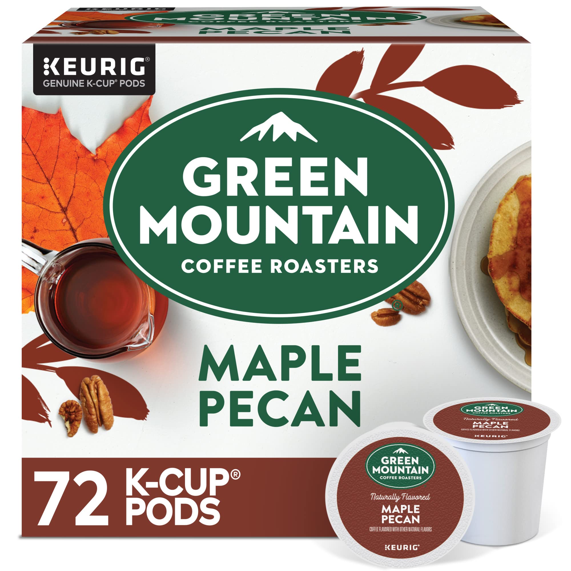 Green Mountain Coffee Roasters Caramel Vanilla Cream Keurig Single-Serve K-Cup pods, Light Roast Coffee, 72 Count