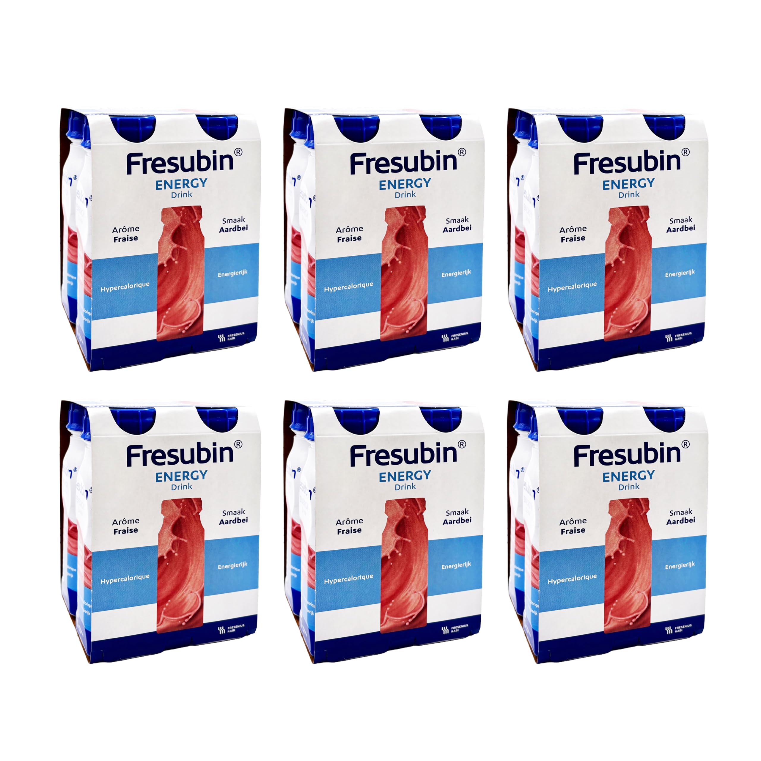 Fresubin Energy Drink - Mischkarton Hochkalorische Trinknahrung von Fresenius Kabi in 6 Geschmacksrichtungen, 300 kcal pro Flasche (200 ml (24er Pack), Mischkarton)