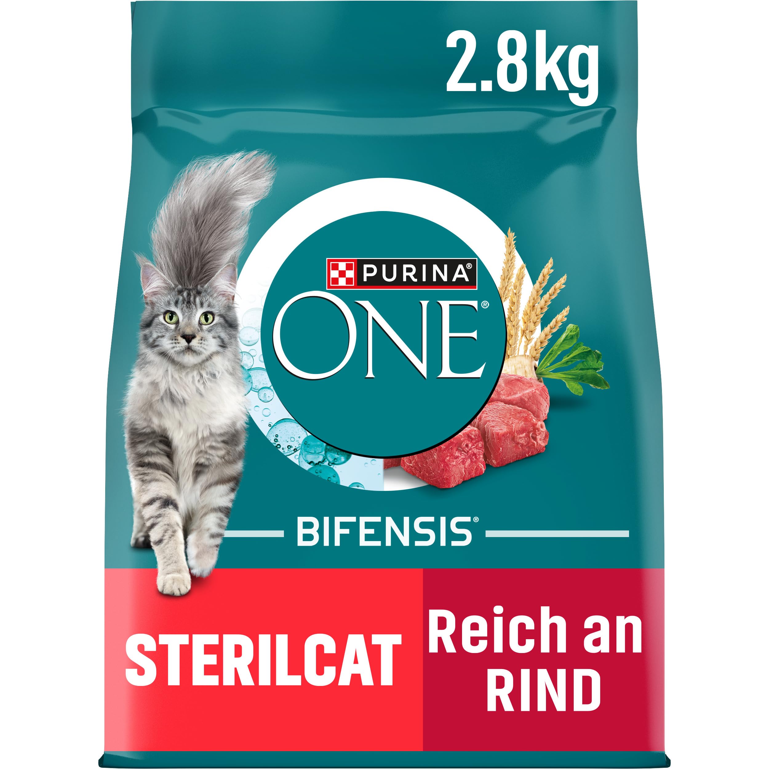 PURINA ONE BIFENSIS STERILCAT Katzenfutter trocken für sterilisierte Katzen, reich an Huhn, 1er Pack (1 x 5, 7kg)