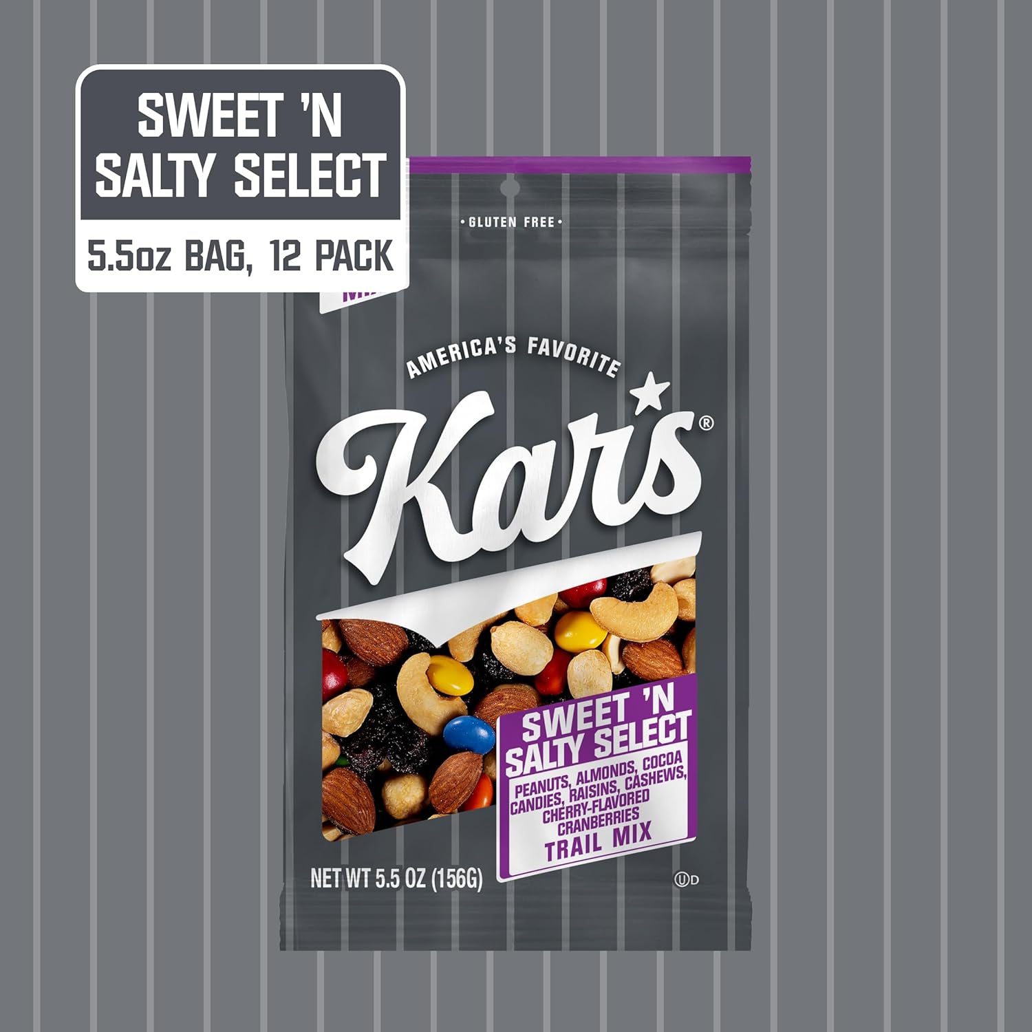 Kar's Nuts Sweet 'N Salty Trail Mix, 2 oz Pouch (Pack of 72), Gluten-Free Trail Mix Snack