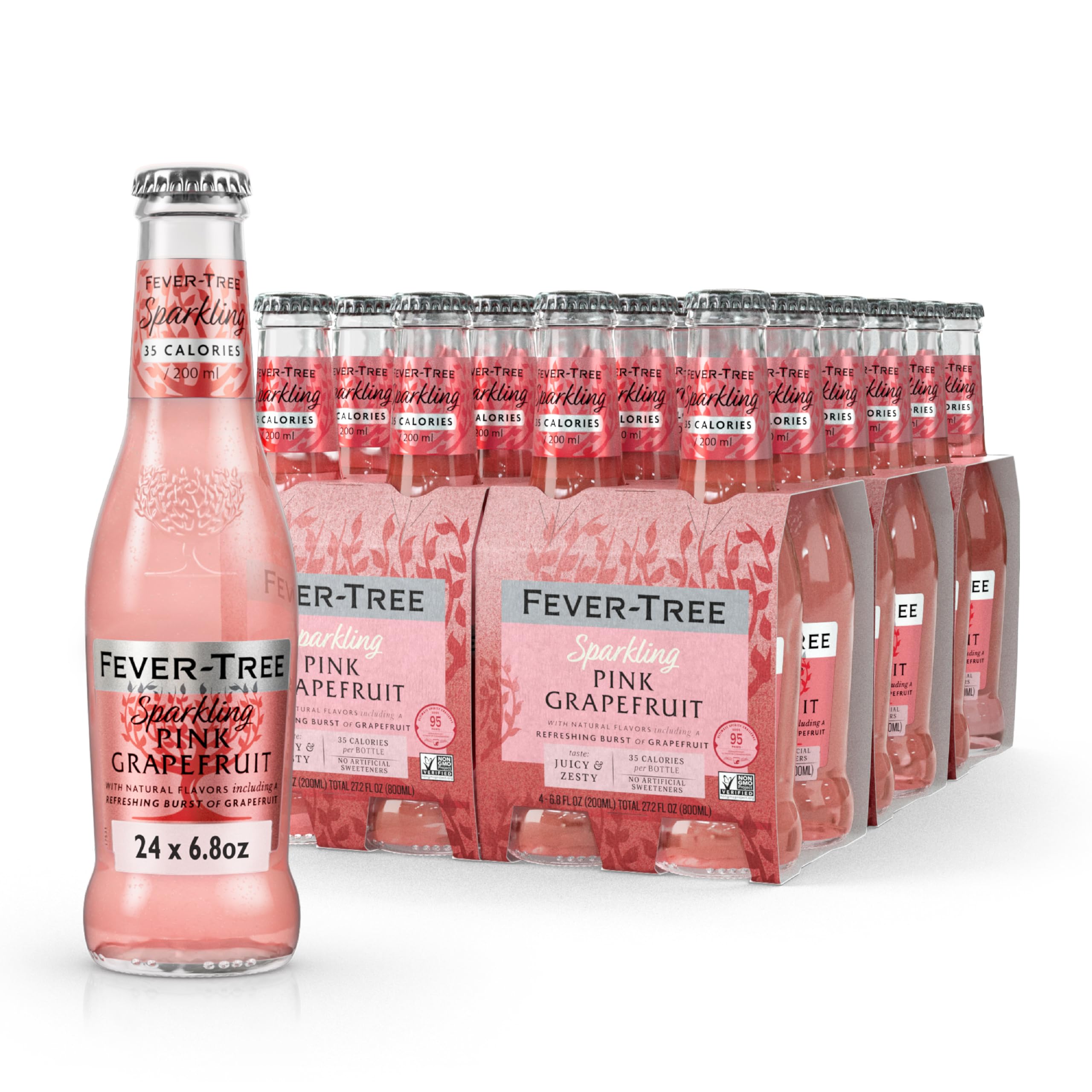 Fever Tree Club Soda Club Soda - Premium Quality Delicate with perfect carbonation - Refreshing Beverage for Cocktails & Mocktails. Naturally Sourced Ingredients, No Artificial Sweeteners or Colors - 5.07 Fl Oz (Pack of 24)(Packaging May Vary)