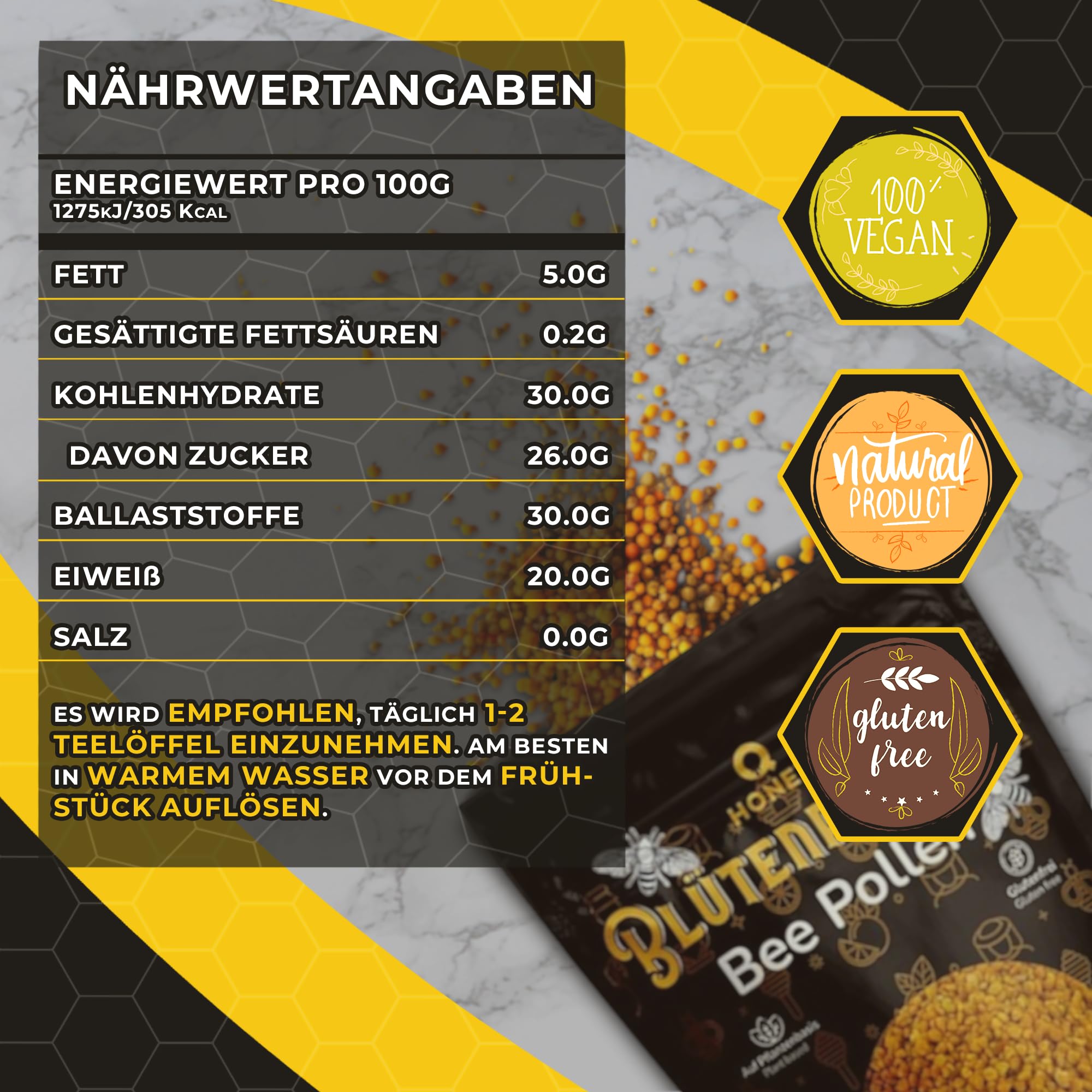 Q Honey – Wildblütenhonig vom Imker, NMR-geprüft, geprüfte Qualität & international anerkannt 2025, 1 kg