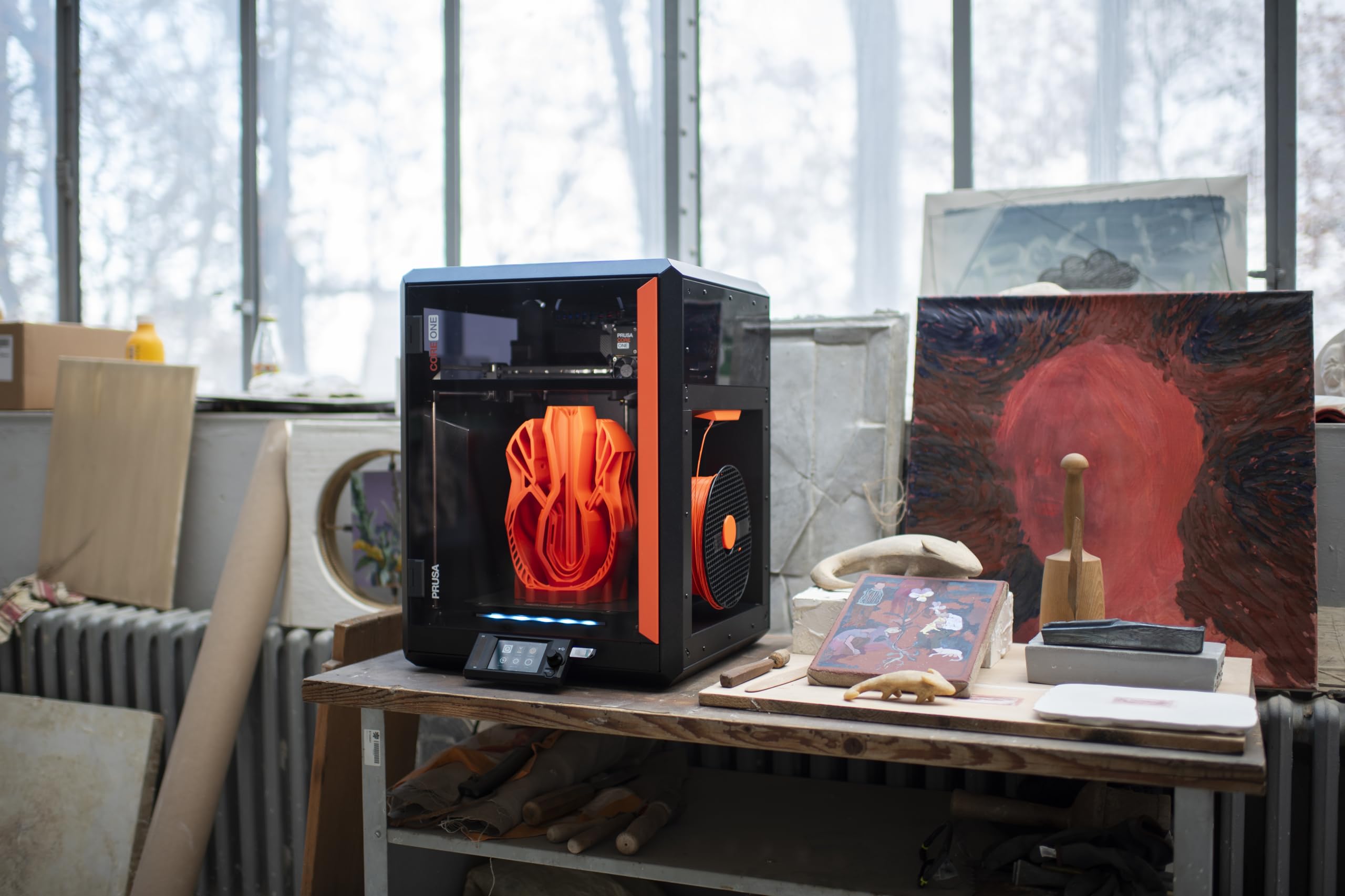 Original Prusa CORE One, Ready-to-use 3D Printer, Assembled and Tested, Removable Print Sheets, 1kg Prusament PLA Spool Included, Print Size 9.8 x 8.6 x 10.6 in