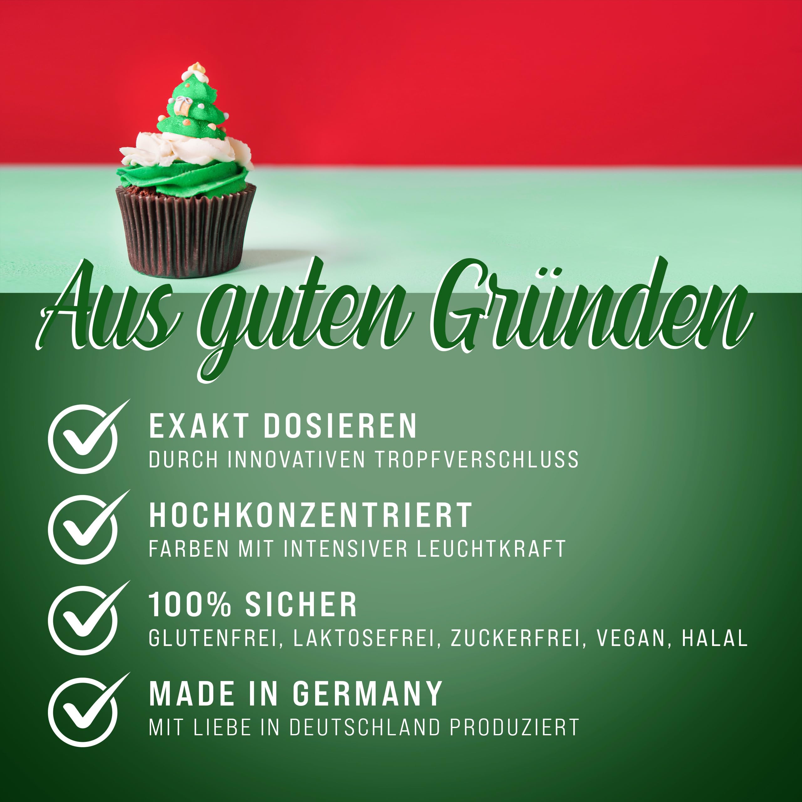 Belissia Lebensmittelfarbe Set – 8x10ml flüssig & hochkonzentriert – Lebensmittelechte Speisefarbe zum Backen, Kochen, Fondant & DIY - vegan, stark färbend, geschmacksneutral