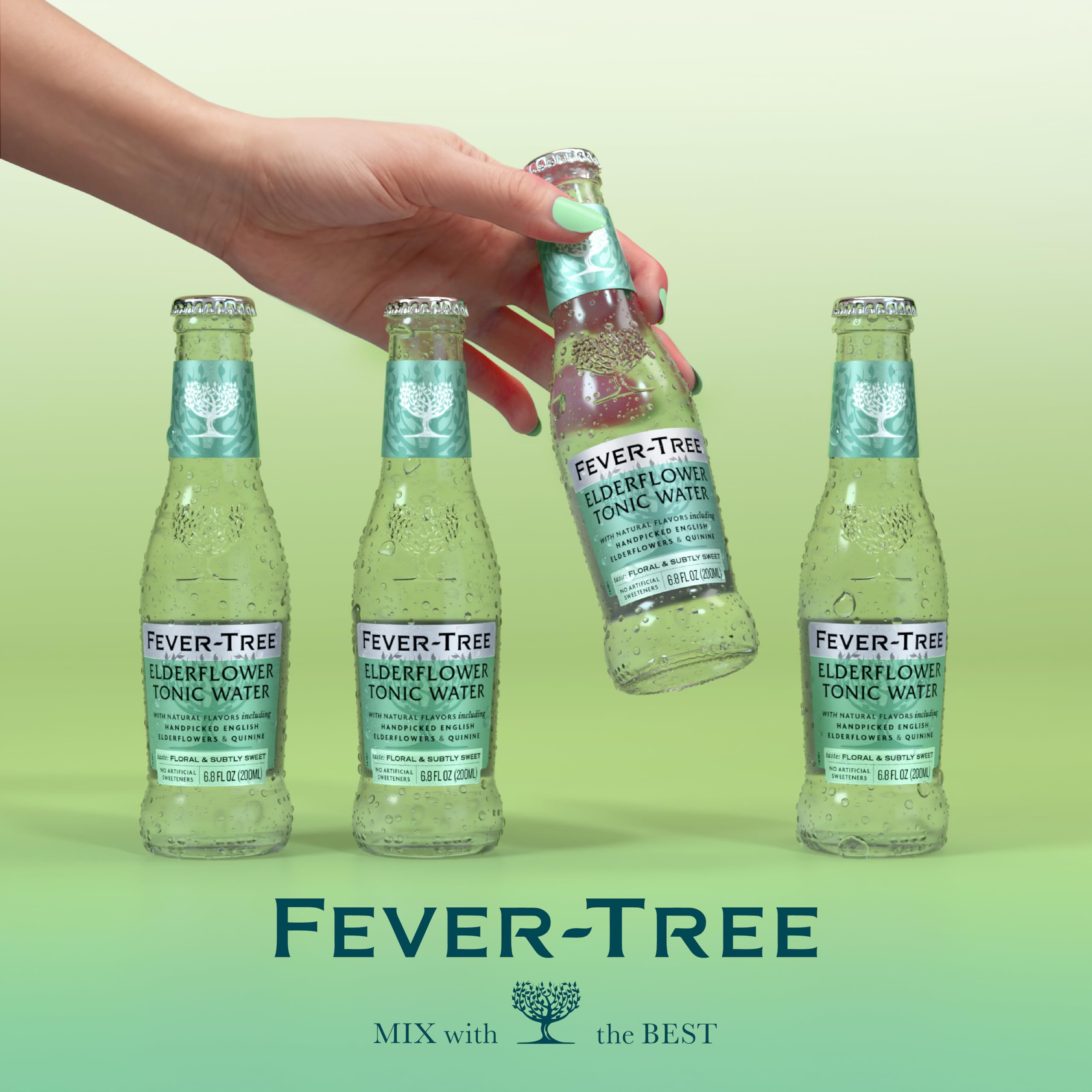 Fever Tree Tonic Water - Premium Quality Mixer - Refreshing Beverage for Cocktails & Mocktails. Naturally Sourced Ingredients, No Artificial Sweeteners or Colors - 150 ML Cans - Pack of 24