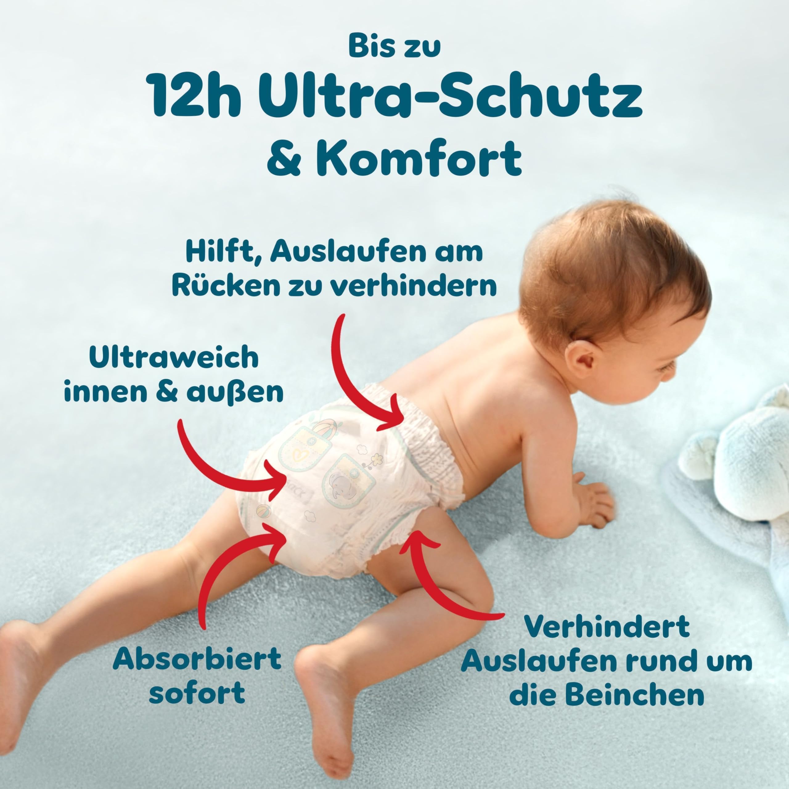 Pampers Premium Protection Größe 5, 152 Windeln, 11kg-16kg, unser Nr. 1 Haut- und Auslaufschutz