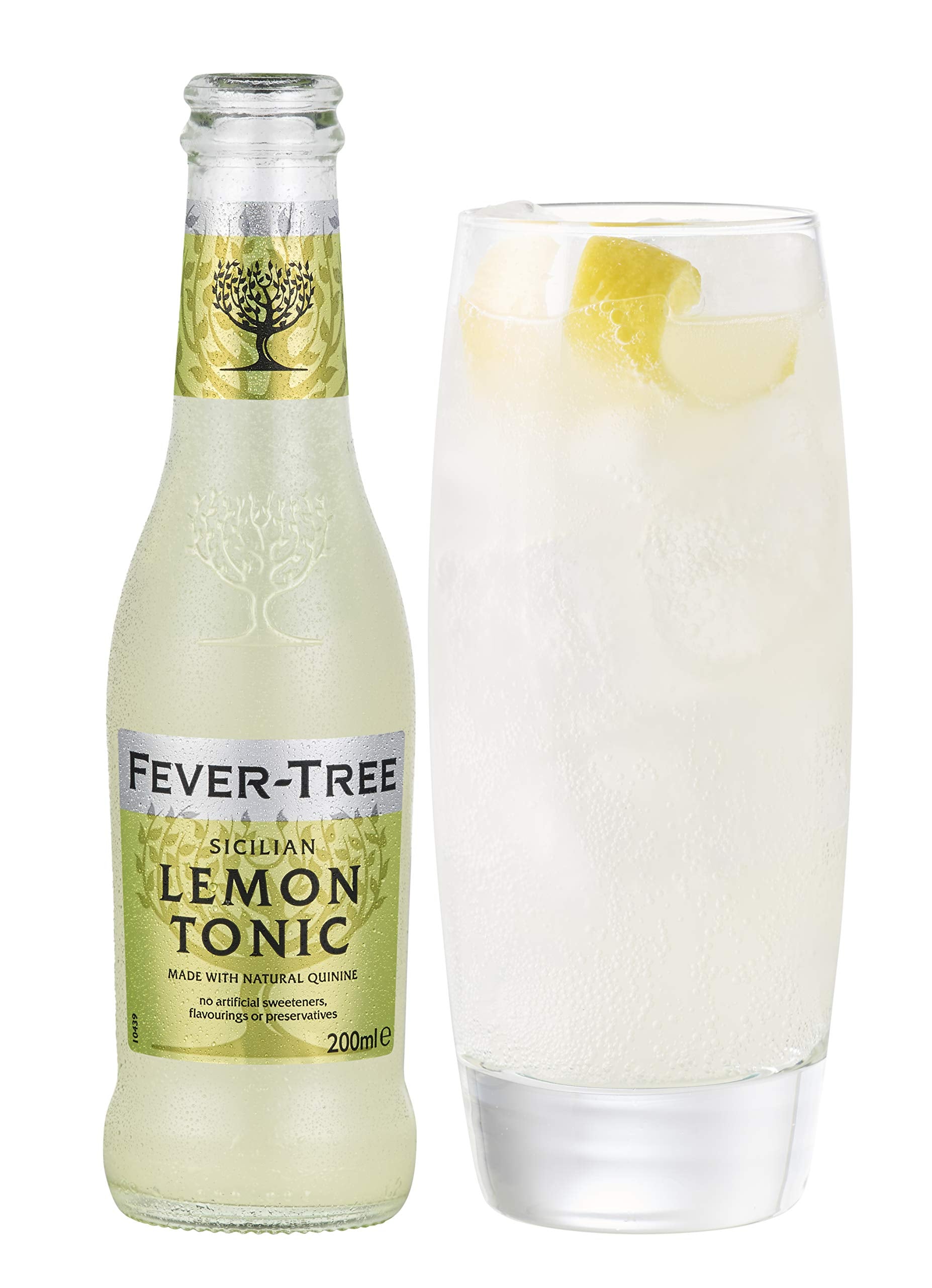 Fever Tree Tonic Water - Premium Quality Mixer - Refreshing Beverage for Cocktails & Mocktails. Naturally Sourced Ingredients, No Artificial Sweeteners or Colors - 150 ML Cans - Pack of 24