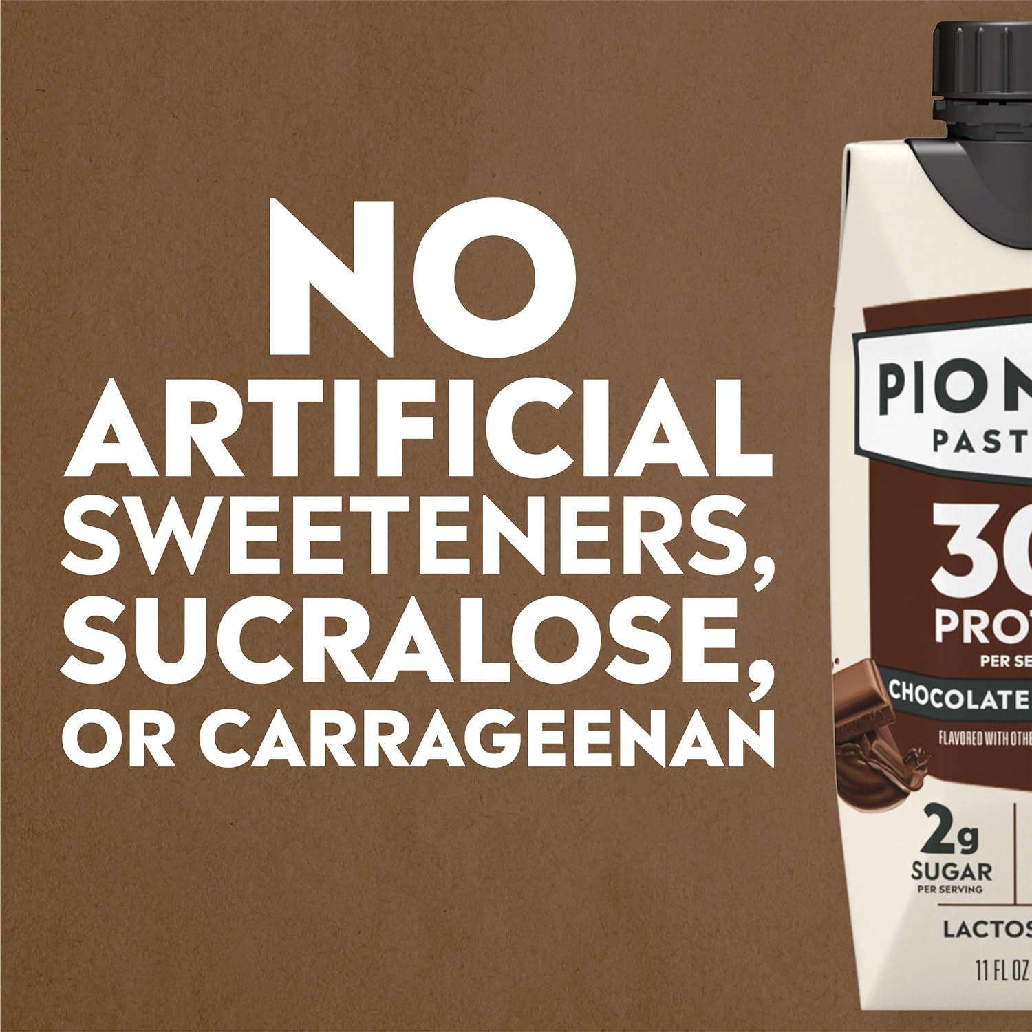Pioneer Pastures - High Protein A2 Milkshakes - Vanilla - A2 Nutritional Milk, 30g Protein, 2g Sugar, No Sweeteners, No Seed Oils - All-Natural, Breakfast Shake, Meal Replacement, Workout - 11oz, 12 Pack