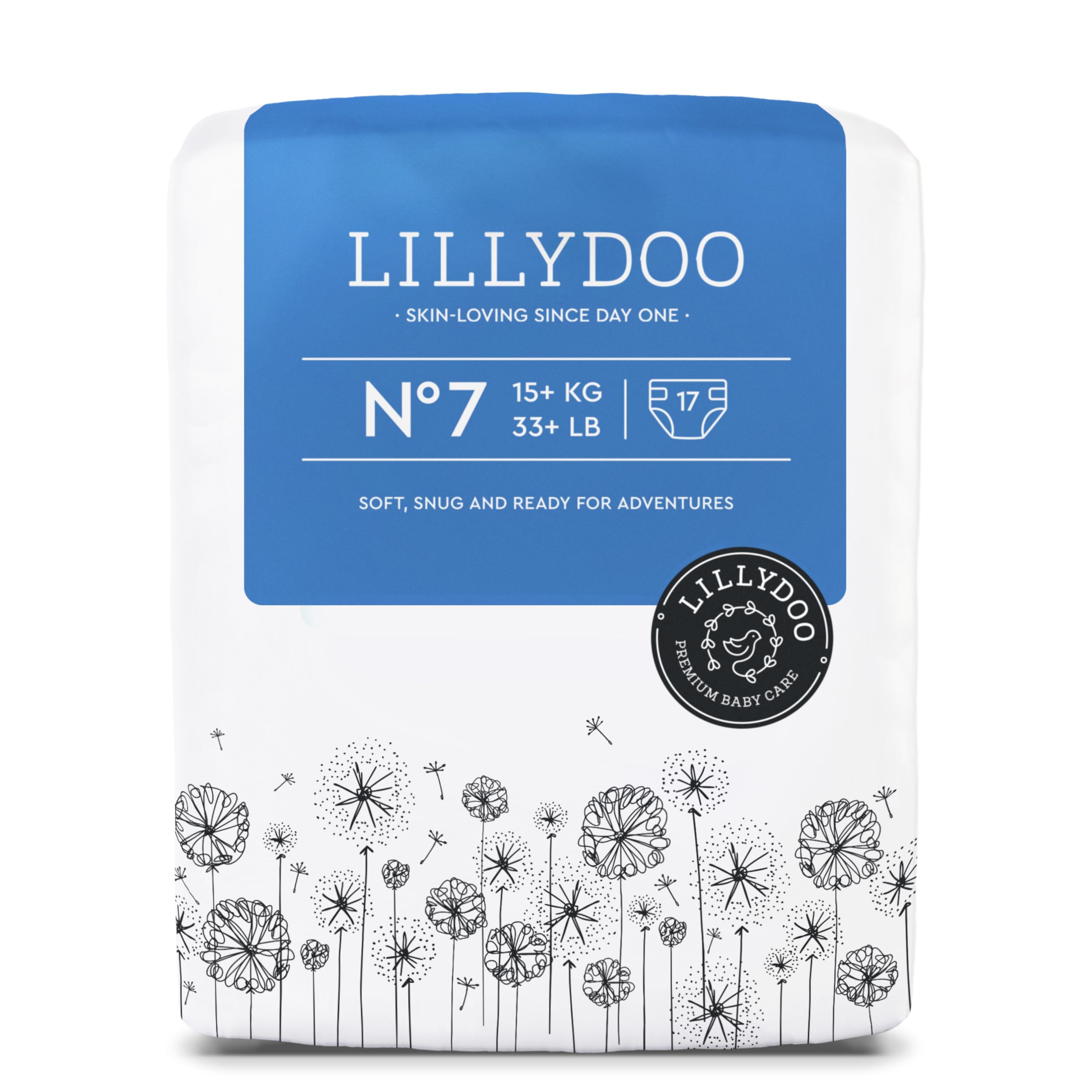 LILLYDOO hautfreundliche Baby Windeln - Größe 1 (2+ kg), 24 Stück, Sicherer Auslaufschutz, Weich, Ohne Parfüme & Lotionen für empfindliche Haut, Dermatologisch getestet