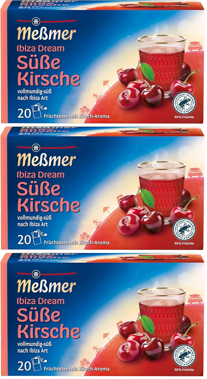 Meßmer Ländertee | Italienische Limone | Früchtetee mit Zitronen-Aroma | 20 Teebeutel | süß-spritzig