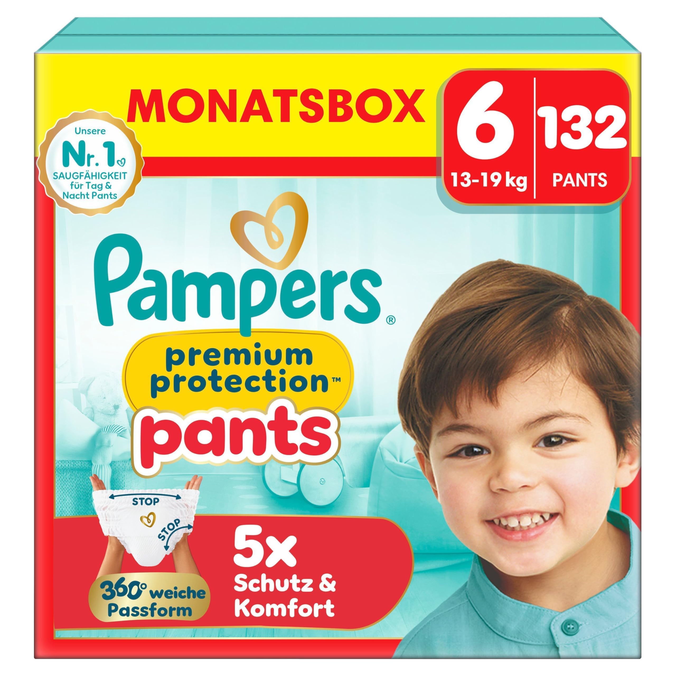 Pampers Premium Protection Größe 5, 152 Windeln, 11kg-16kg, unser Nr. 1 Haut- und Auslaufschutz
