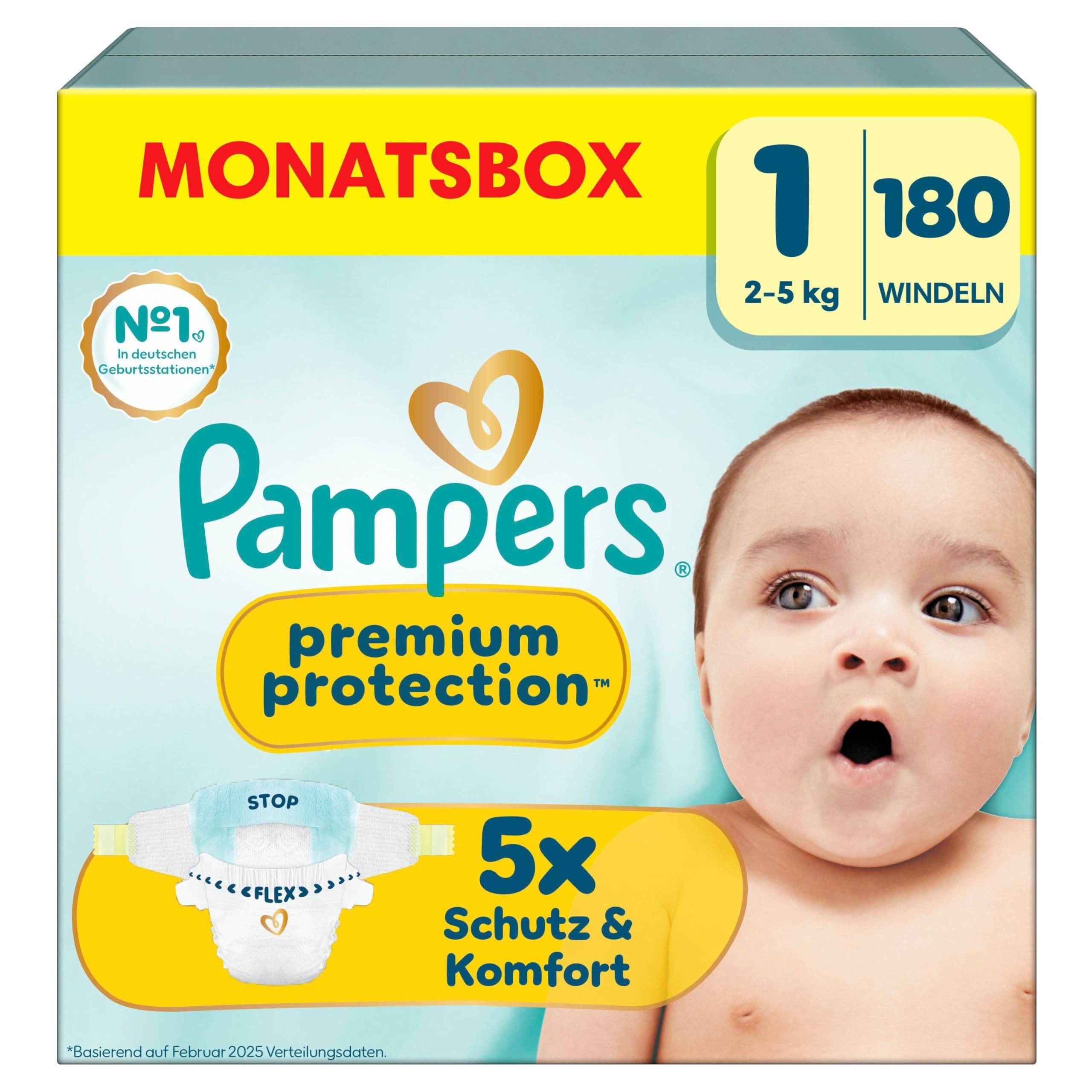 Pampers Premium Protection Größe 5, 152 Windeln, 11kg-16kg, unser Nr. 1 Haut- und Auslaufschutz