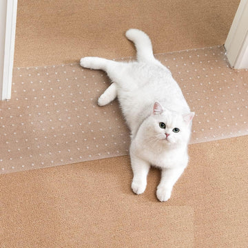 Uross Kratzschutz Sofa Katze Transparent 5m x 43cm, Katzenschutz Selbstklebend Tape Extra Long, Anti Kratz Folie für Katzen, Sofa Couch Schutz Katze, Wandschutzfolie Selbstklebend für Möbel Tür Wand