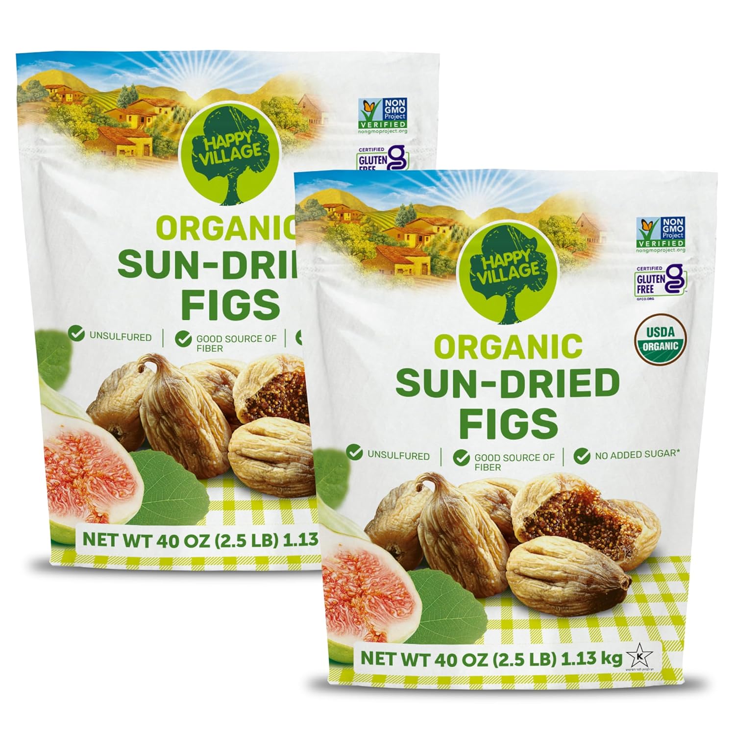 Happy Village Organic Whole Dried Strawberries, 18 OZ Resealable Pack - Soft & Juicy, Kosher, Non-GMO, No Refined Sugar, Apple Juice Infused Dried Strawberry