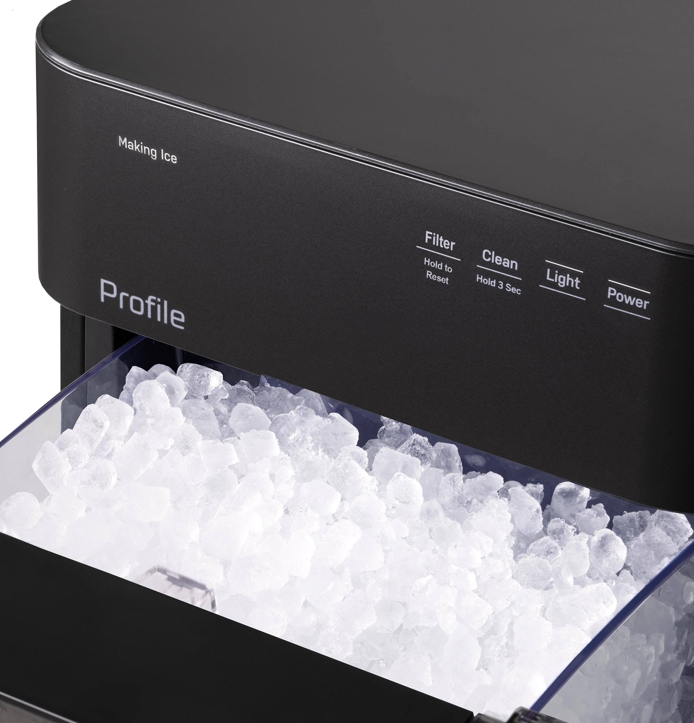 GE Profile Opal 2.0 Ultra Nugget Ice Maker with .75 Gallon Side Tank and Scale Inhibiting Filter, Scoop Included, 38 lbs in 24 Hours, Pellet Ice Machine with WiFi & Smart Connected, Stainless Steel