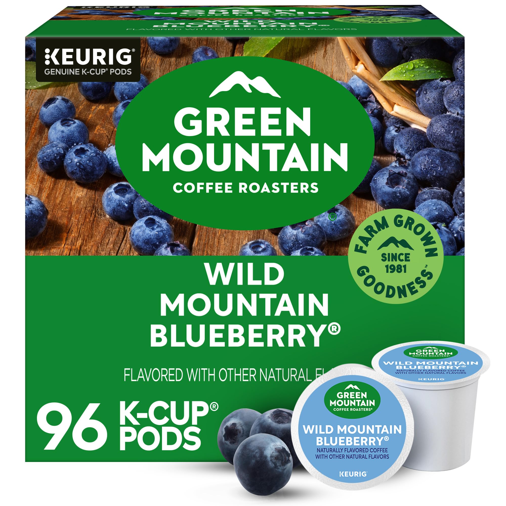 Green Mountain Coffee Roasters Caramel Vanilla Cream Keurig Single-Serve K-Cup pods, Light Roast Coffee, 72 Count