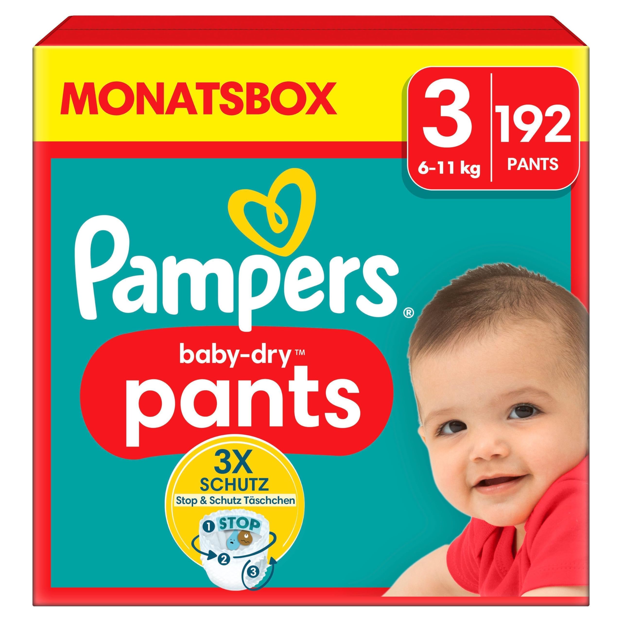 Pampers Baby-Dry Pants Größe 5, 160 Stück, 11kg-17kg, 360° auslaufsichere Passform für Tag und Nacht