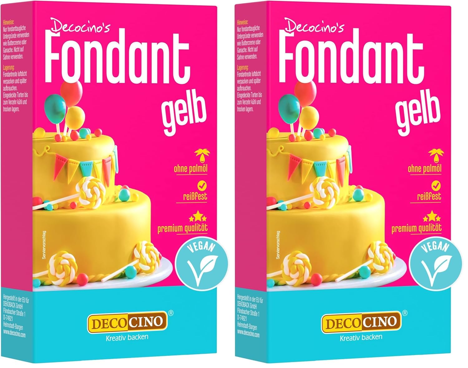 Decocino Fondant, Weiss, 250 g (1er Pack)