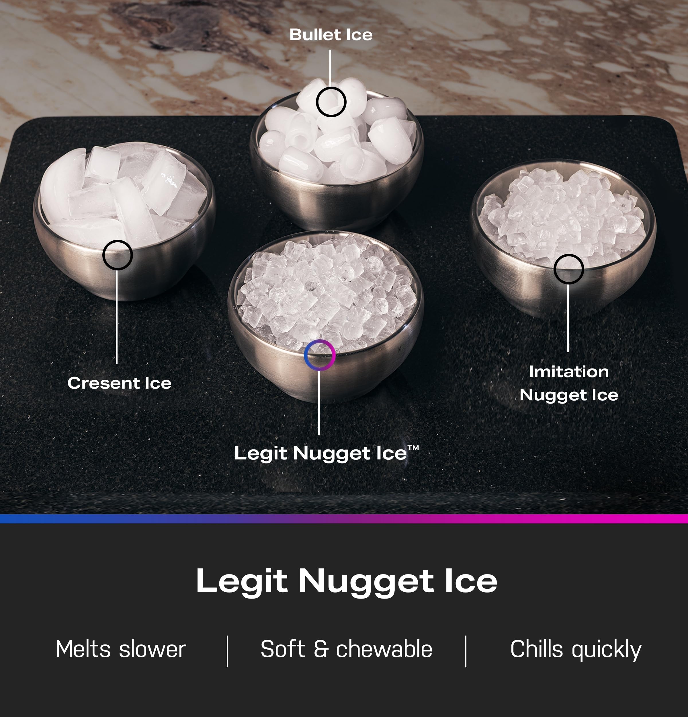 GE Profile Opal 2.0 Ultra Nugget Ice Maker with .75 Gallon Side Tank and Scale Inhibiting Filter, Scoop Included, 38 lbs in 24 Hours, Pellet Ice Machine with WiFi & Smart Connected, Stainless Steel