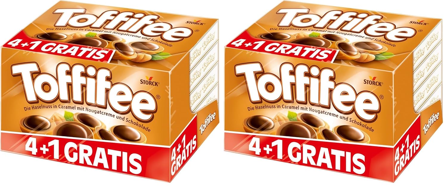 Toffifee – 1 x 125 g – Haselnuss in Karamell mit Nougatcreme und Schokolade – ideal zum gemeinsamen Naschen und Teilen