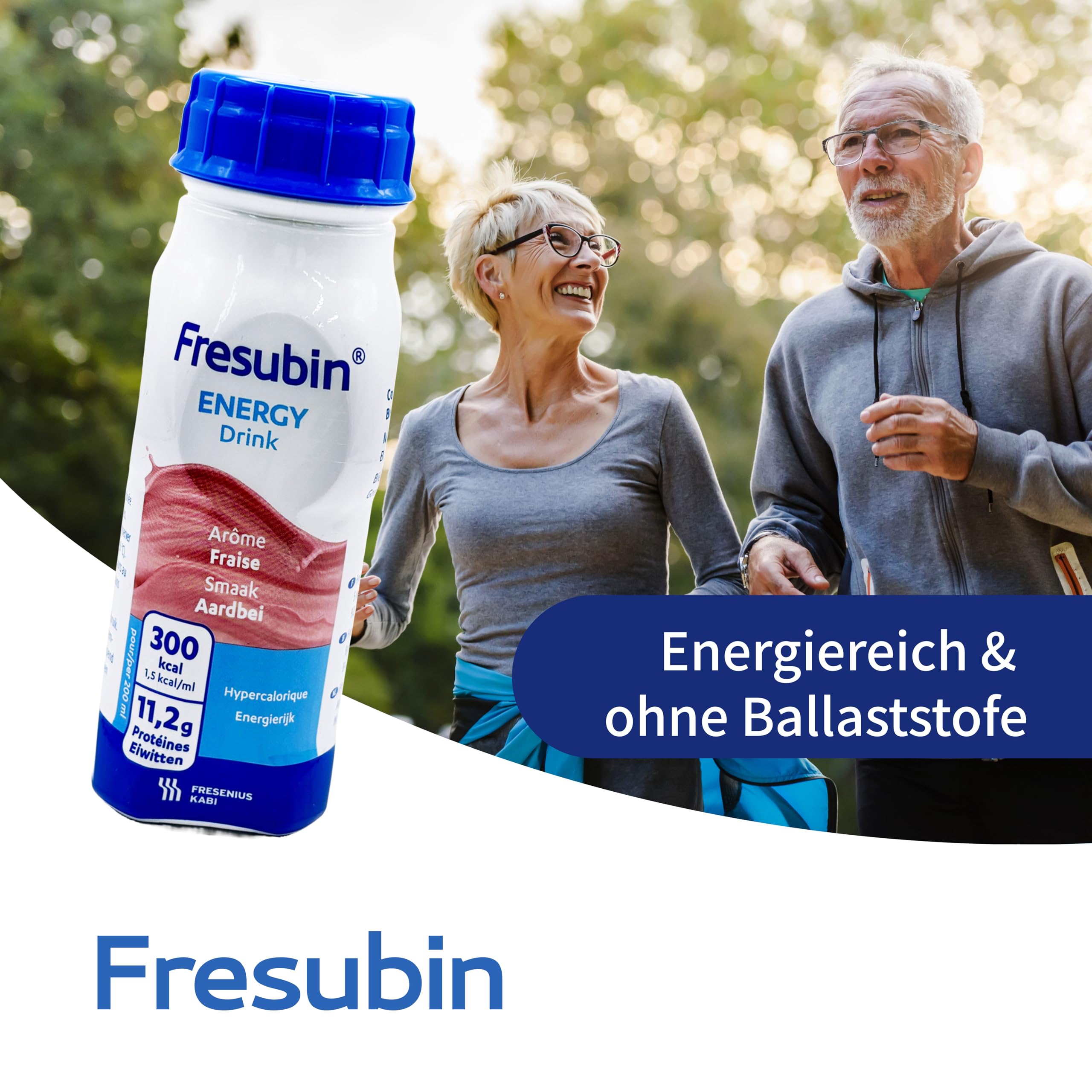 Fresubin Energy Drink - Mischkarton Hochkalorische Trinknahrung von Fresenius Kabi in 6 Geschmacksrichtungen, 300 kcal pro Flasche (200 ml (24er Pack), Mischkarton)