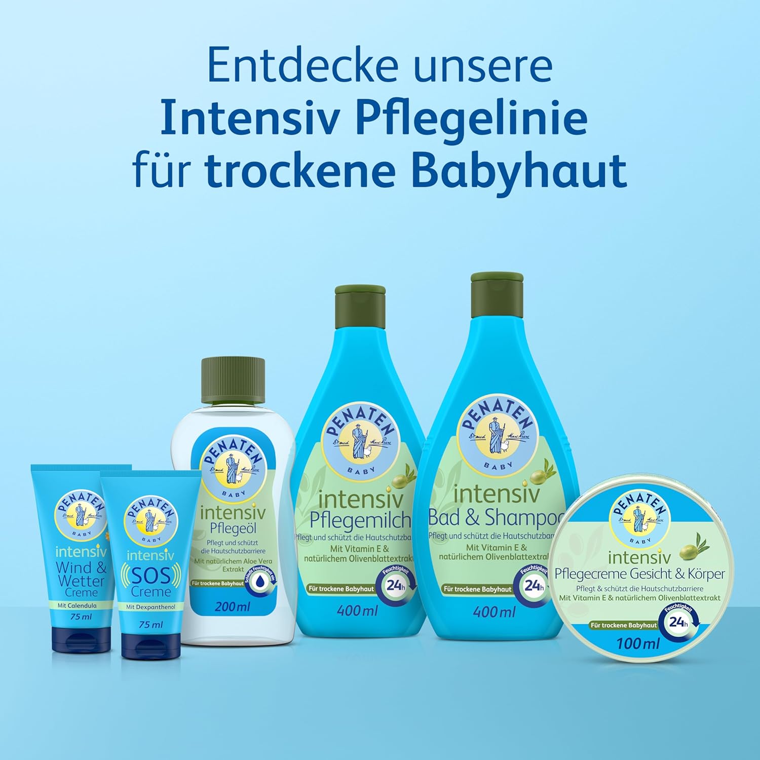 Penaten Pflegeöl 500ml, sanftes Baby Massageöl und Babyöl zur Pflege, Reinigung und Massage, ohne Parabene und Farbstoffe, für Neugeborene