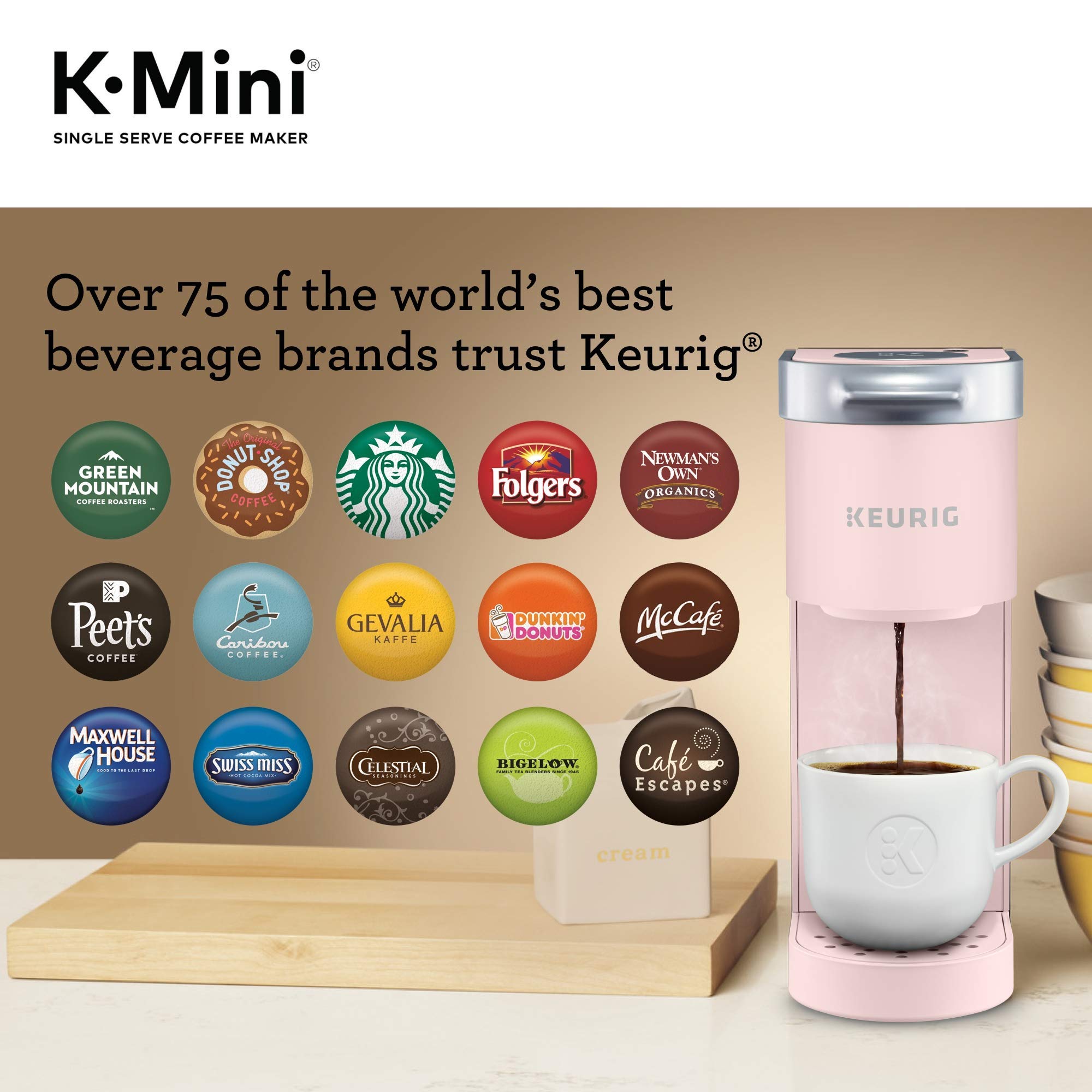 Keurig K-Mini Single Serve K-Cup Pod Coffee Maker, 6 to 12oz Brew size, with Cord Storage, Perfect for Small Spaces, Black