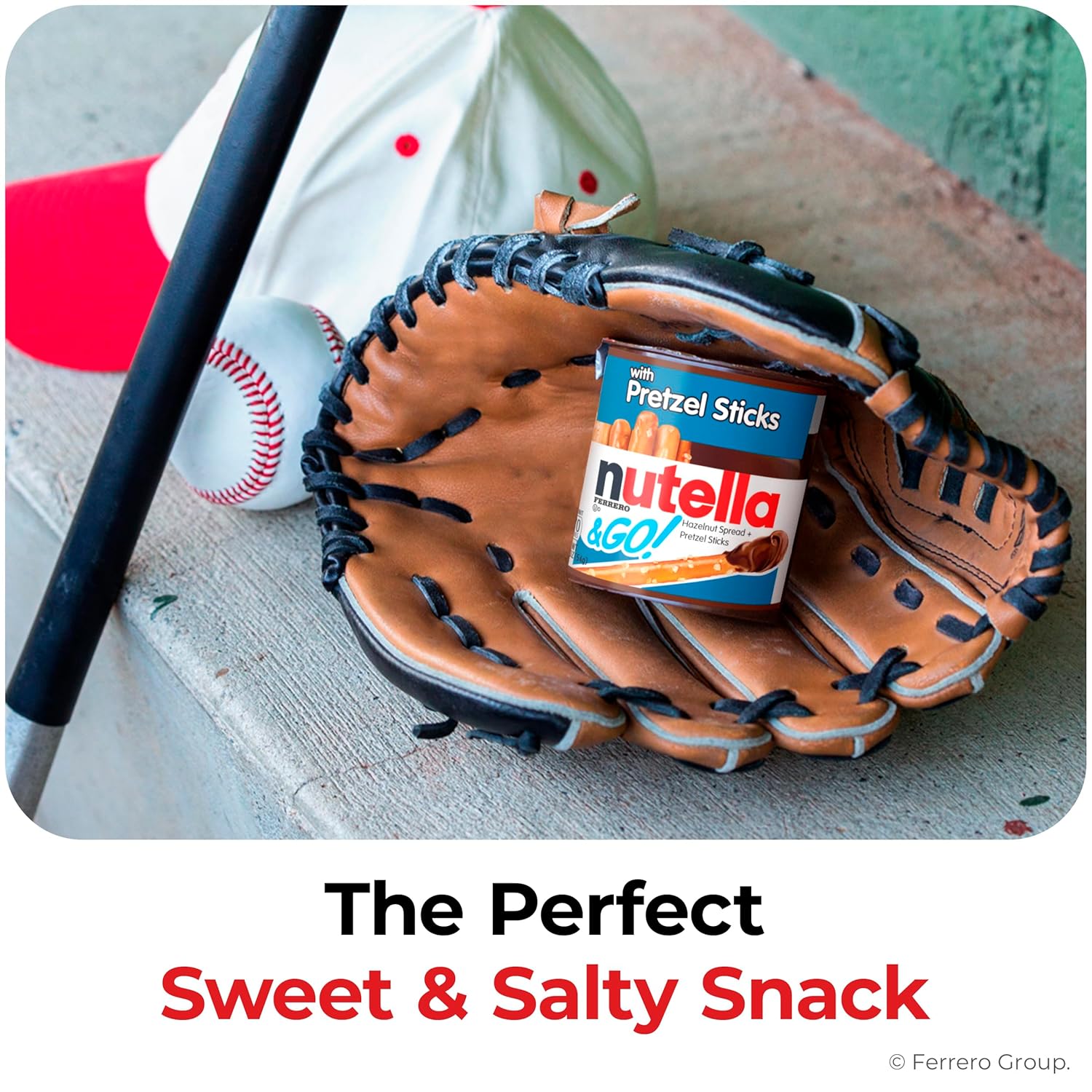 Nutella & GO! Bulk 24 Pack, Hazelnut and Cocoa Spread with Pretzel Sticks, Stocking Stuffers, Snack Cups, 1.9 oz Each