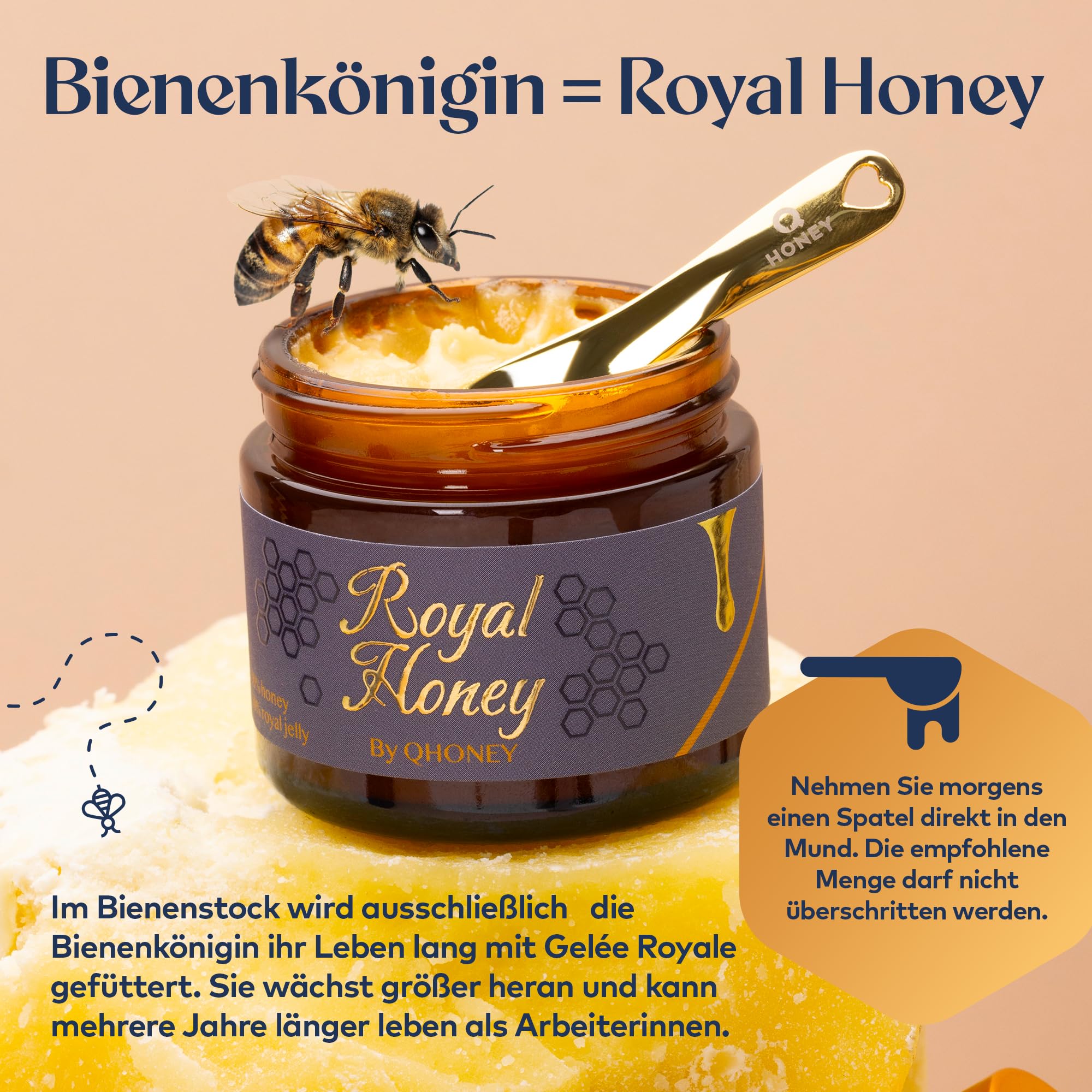 Q Honey – Wildblütenhonig vom Imker, NMR-geprüft, geprüfte Qualität & international anerkannt 2025, 1 kg