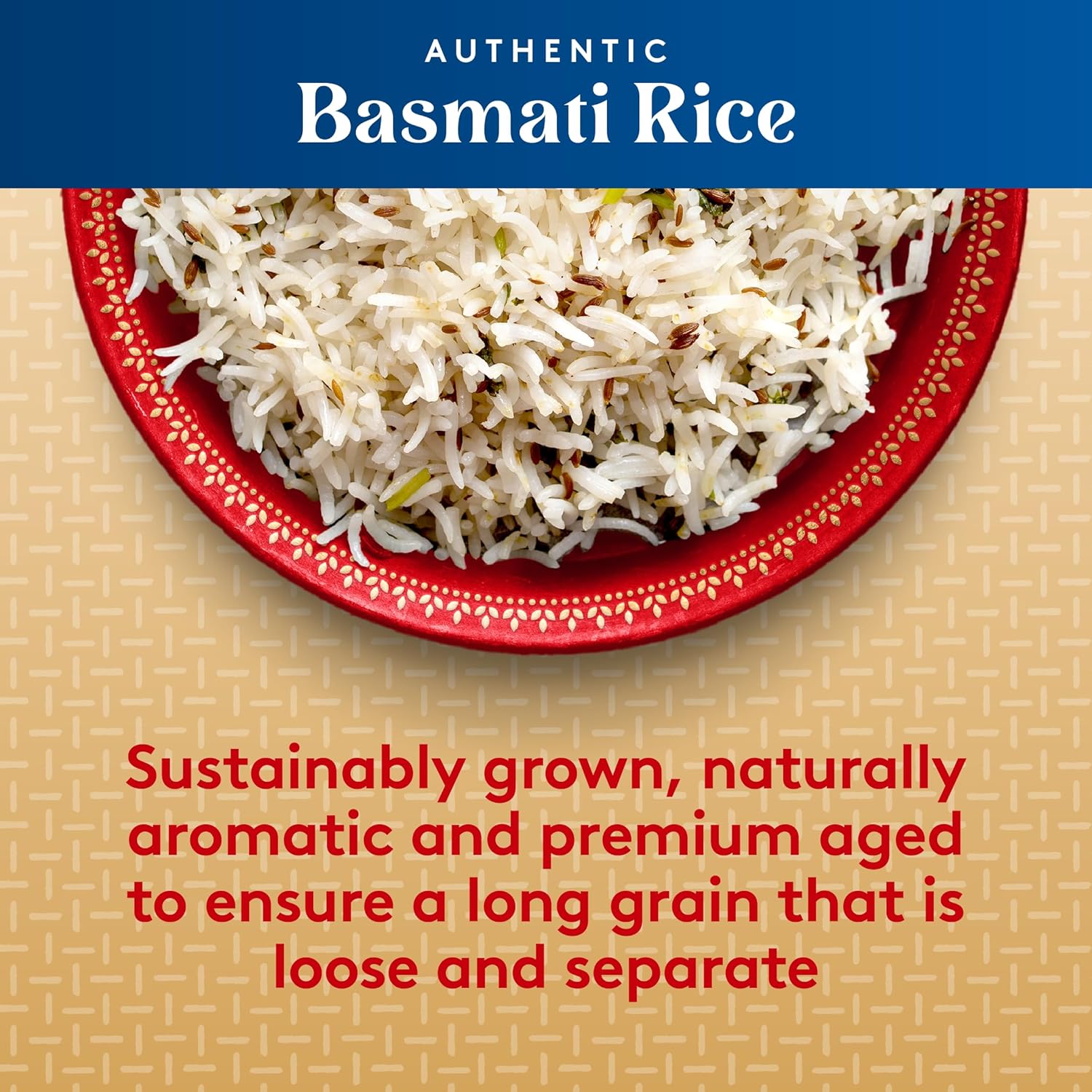 Royal - Naturally Aged Authentic Long Grain Indian White Basmati Rice - 10 Pounds (2 x 5 Pound Bag)