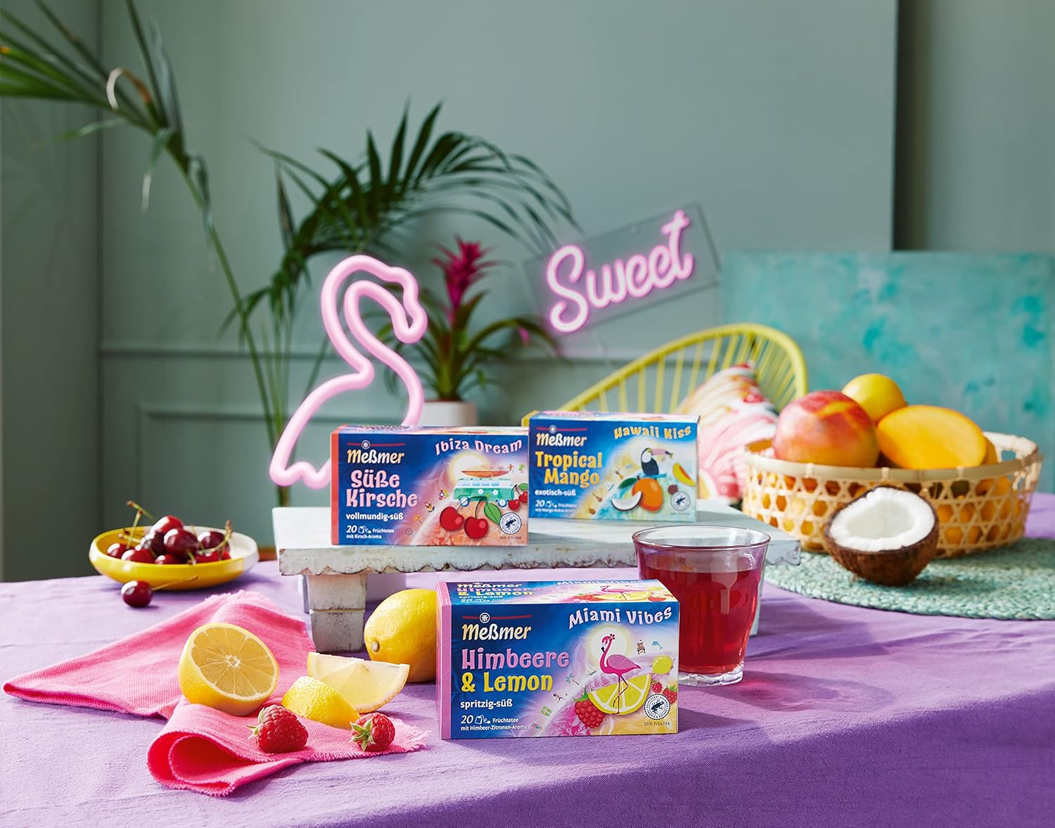 Meßmer Ländertee | Italienische Limone | Früchtetee mit Zitronen-Aroma | 20 Teebeutel | süß-spritzig