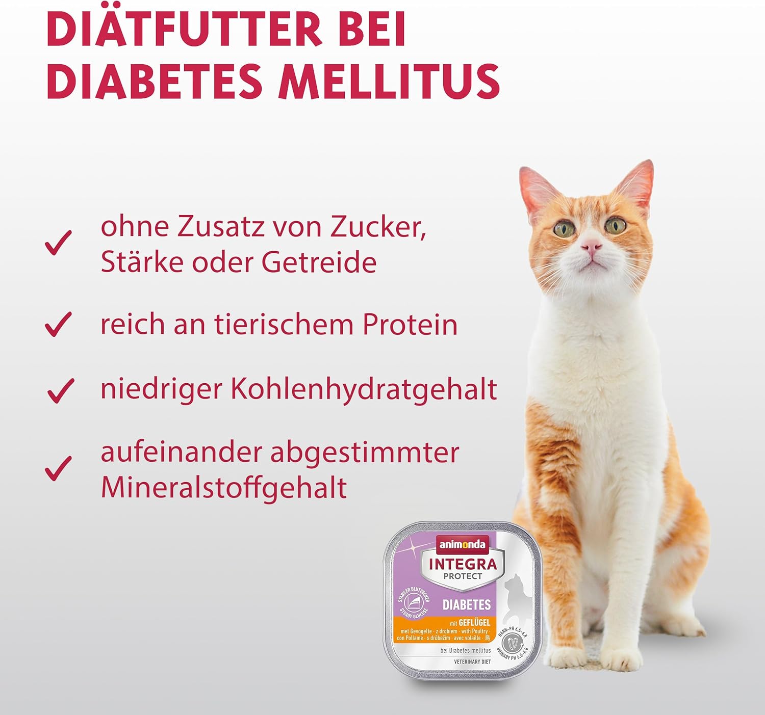 animonda INTEGRA PROTECT Sensitive Huhn Pur (16 x 100 g), Katzen Diätfutter bei Futtermittelallergie, sensitives Katzenfutter für allergische Katzen, Katzennassfutter ohne Getreide