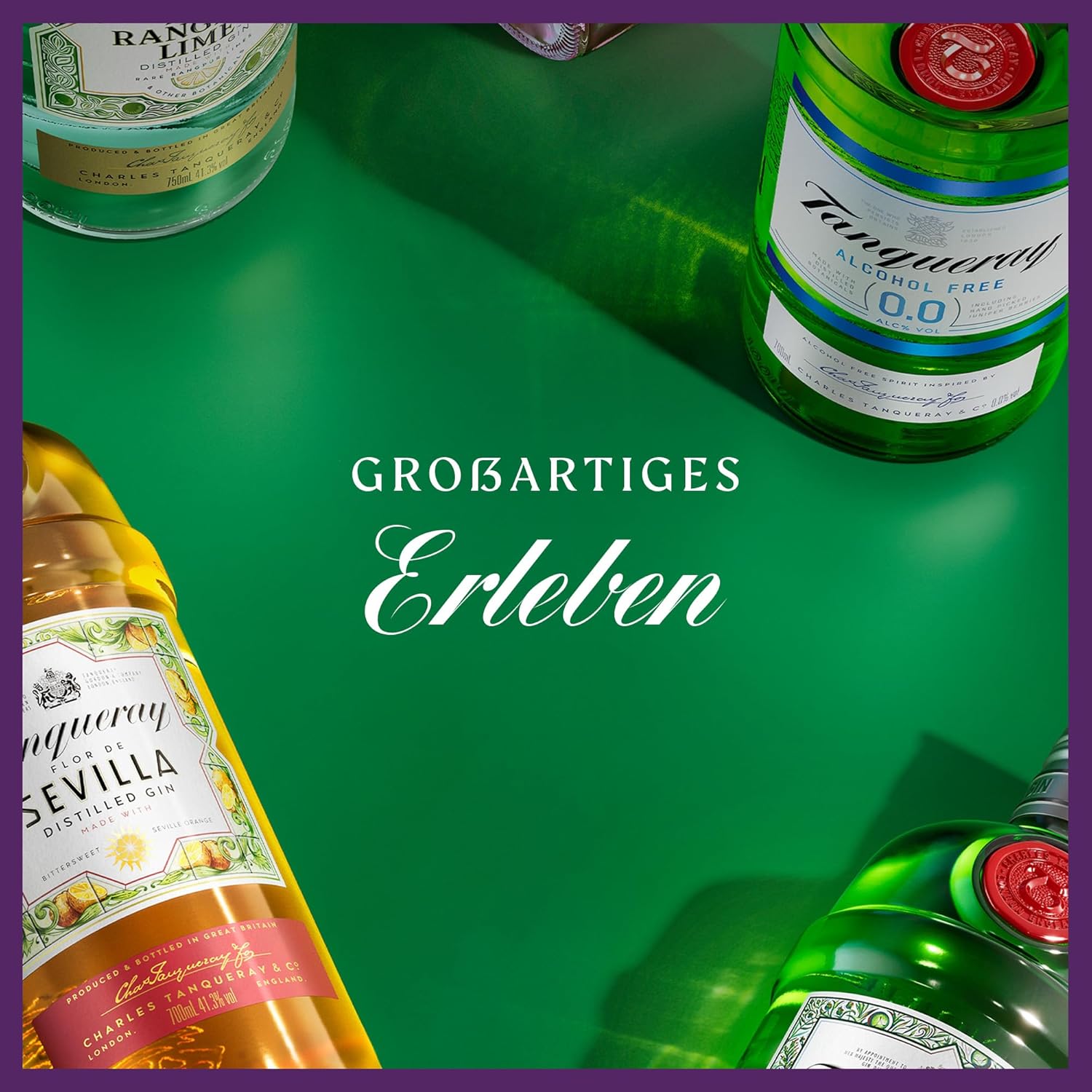 Tanqueray London Dry Gin | aromatischer Gin | 4-fach destilliert auf englischem Boden | 43,1% vol | 1000ml Einzelflasche