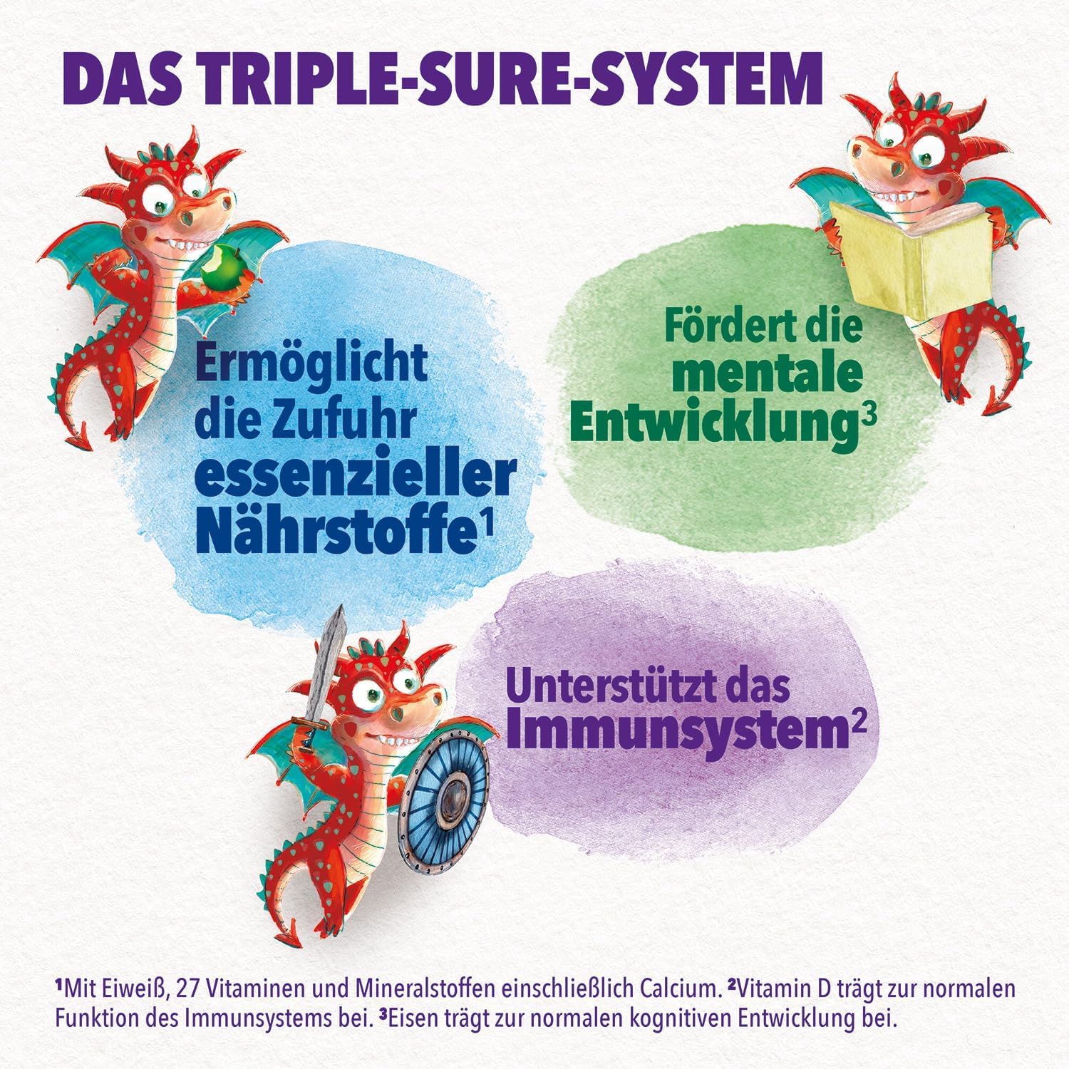 Pediasure Kinder Drachen Power Vanille 850g| leckerer Nahrungsergänzungsshake für Kinder ab 1 Jahr|mit 27 Vitaminen & Mineralien, Protein und triplesure Komplex|Verpackung kann variieren