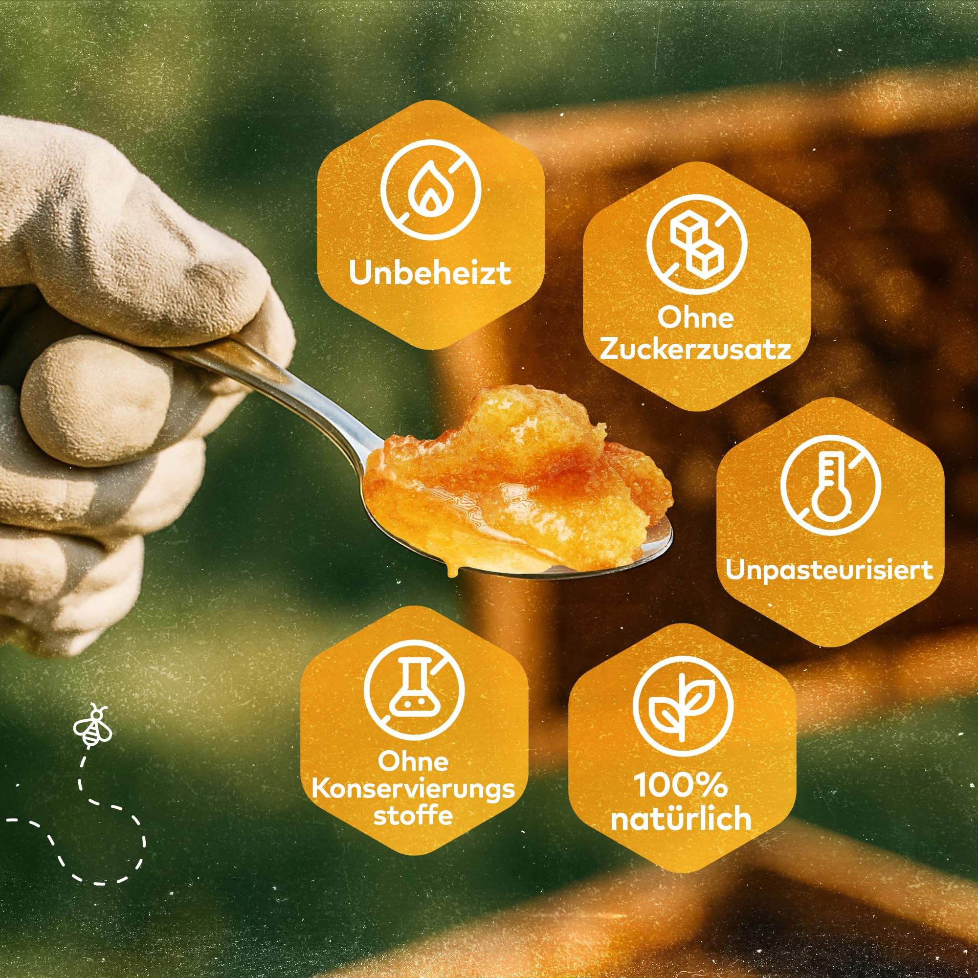 Q Honey – Wildblütenhonig vom Imker, NMR-geprüft, geprüfte Qualität & international anerkannt 2025, 1 kg