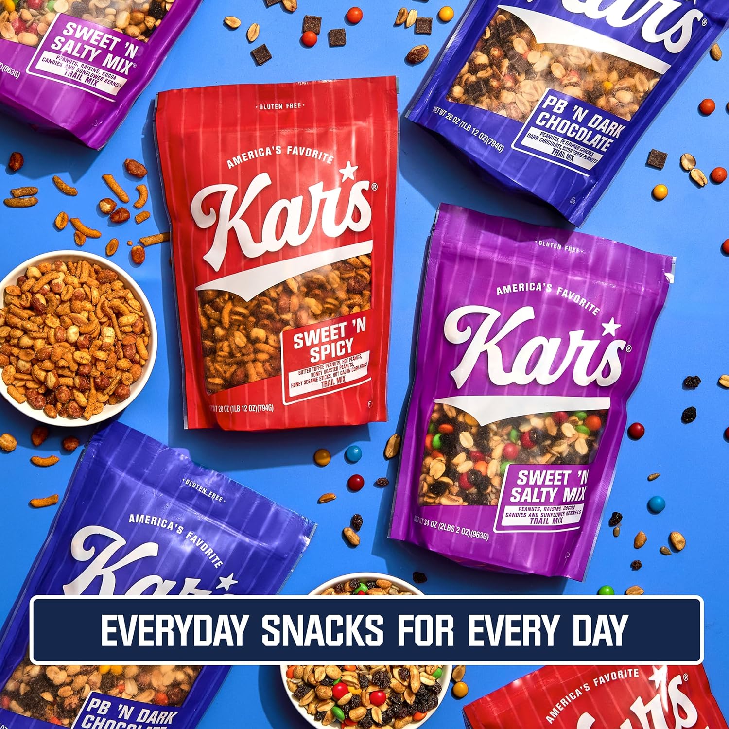 Kar's Nuts Sweet 'N Salty Trail Mix, 2 oz Pouch (Pack of 72), Gluten-Free Trail Mix Snack