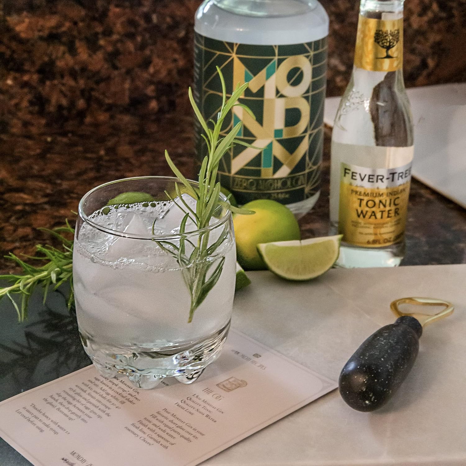 MONDAY Zero Alcohol Gin – An Award Winning Non-Alcoholic Spirit with Zero Carbs, No Sugar, 0 Calories - 750ml