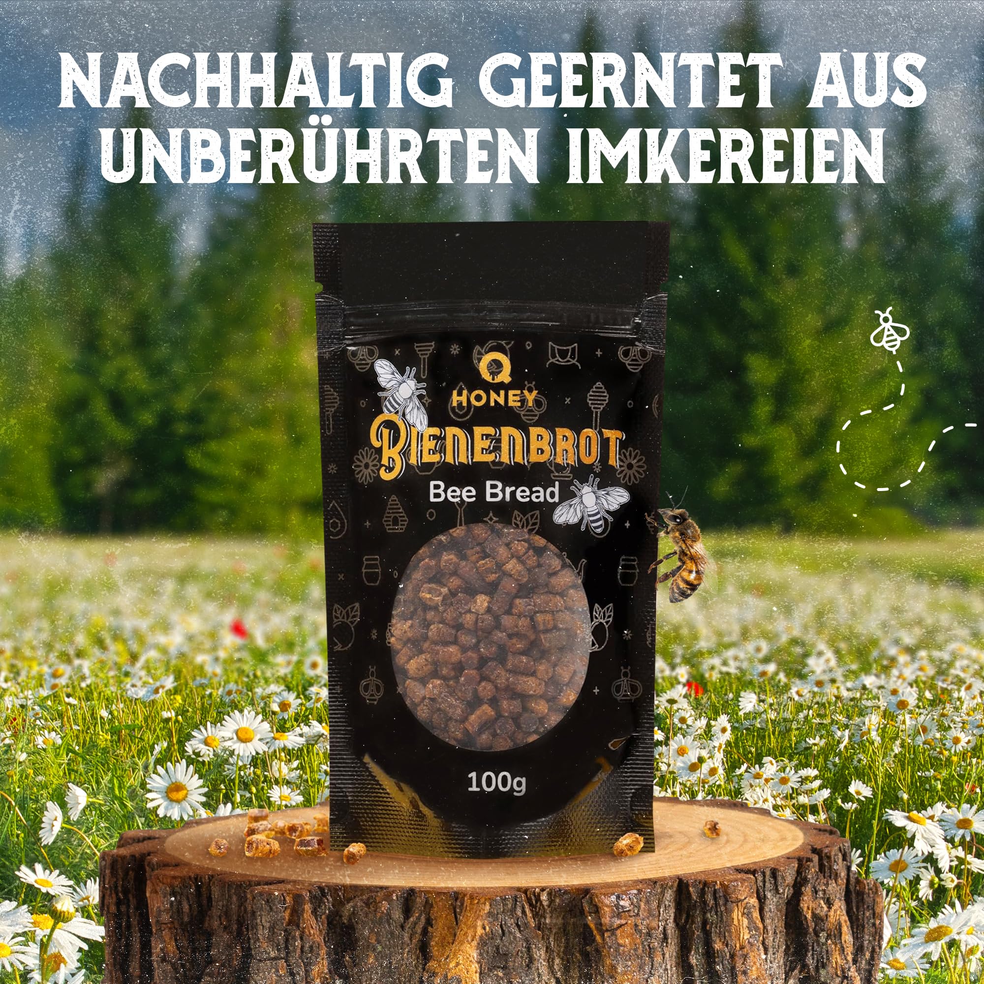 Q Honey – Wildblütenhonig vom Imker, NMR-geprüft, geprüfte Qualität & international anerkannt 2025, 1 kg