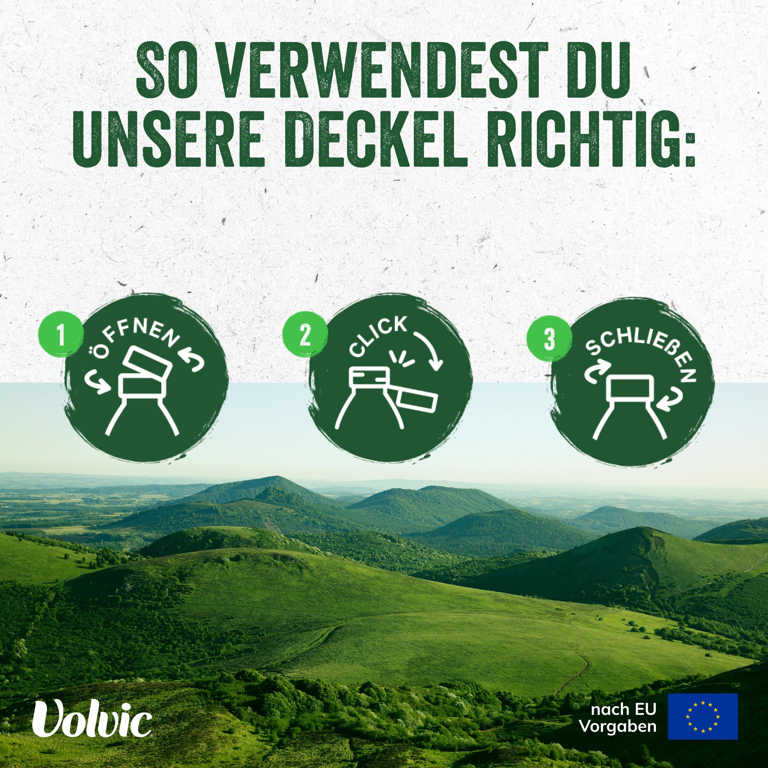 Volvic natürliches Mineralwasser ohne Kohlensäure – 6 x 1,5 l