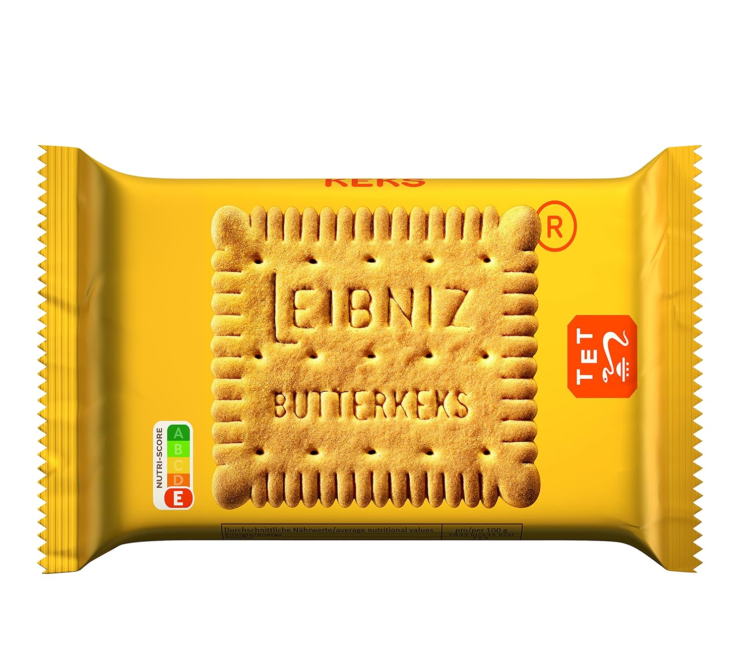 LEIBNIZ Original Butterkeks, 22er Snack Pack, die Nr 1 unter den Butterkeksen, knusprige Kekse in praktischer Großpackung (22 x 50 g), perfekt für unterwegs