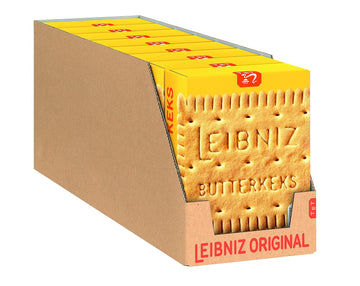 LEIBNIZ Original Butterkeks, 22er Snack Pack, die Nr 1 unter den Butterkeksen, knusprige Kekse in praktischer Großpackung (22 x 50 g), perfekt für unterwegs