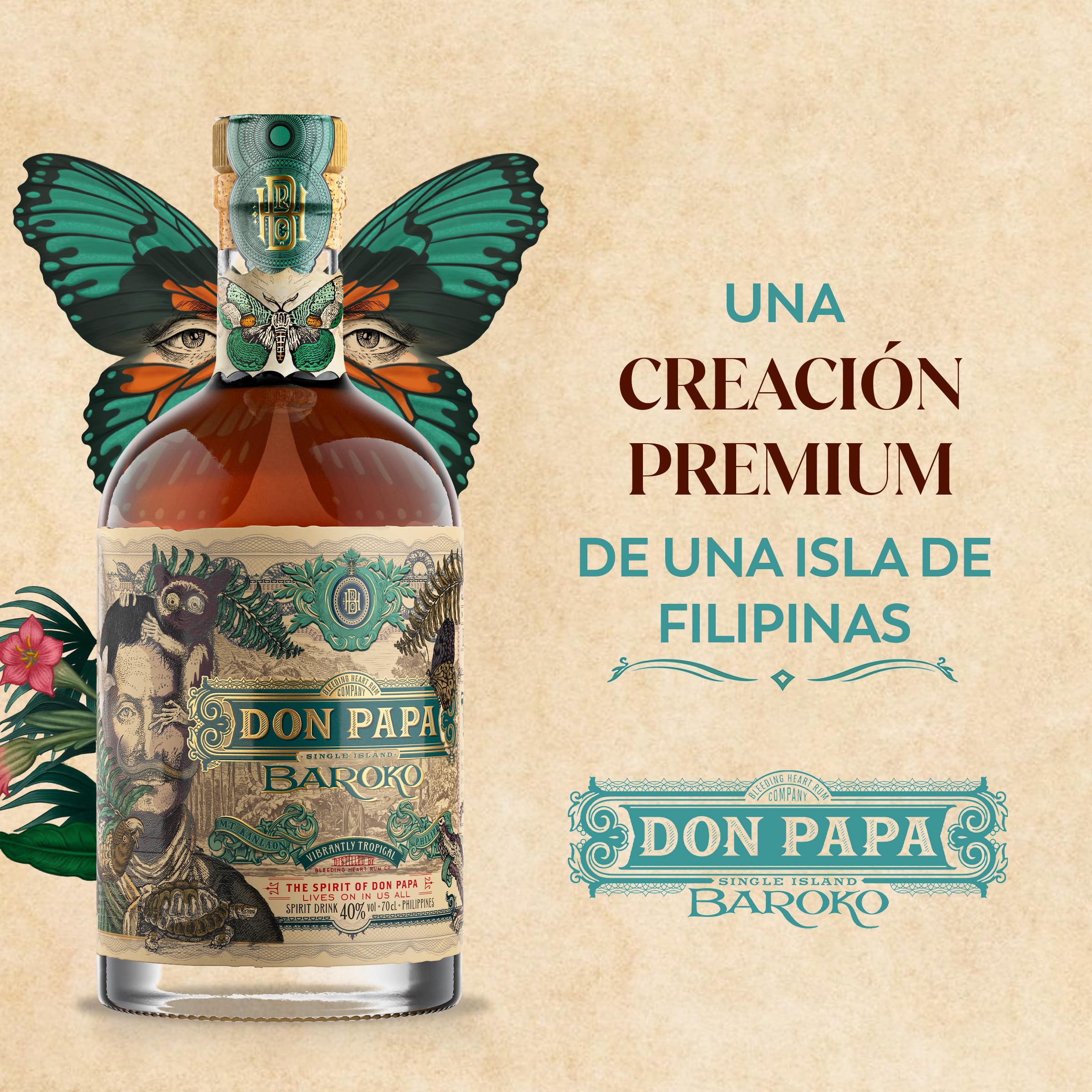 Don Papa Masskara | Rumbasis mit exotischen, philippinischen Früchten und Honig verfeinert | 700ML